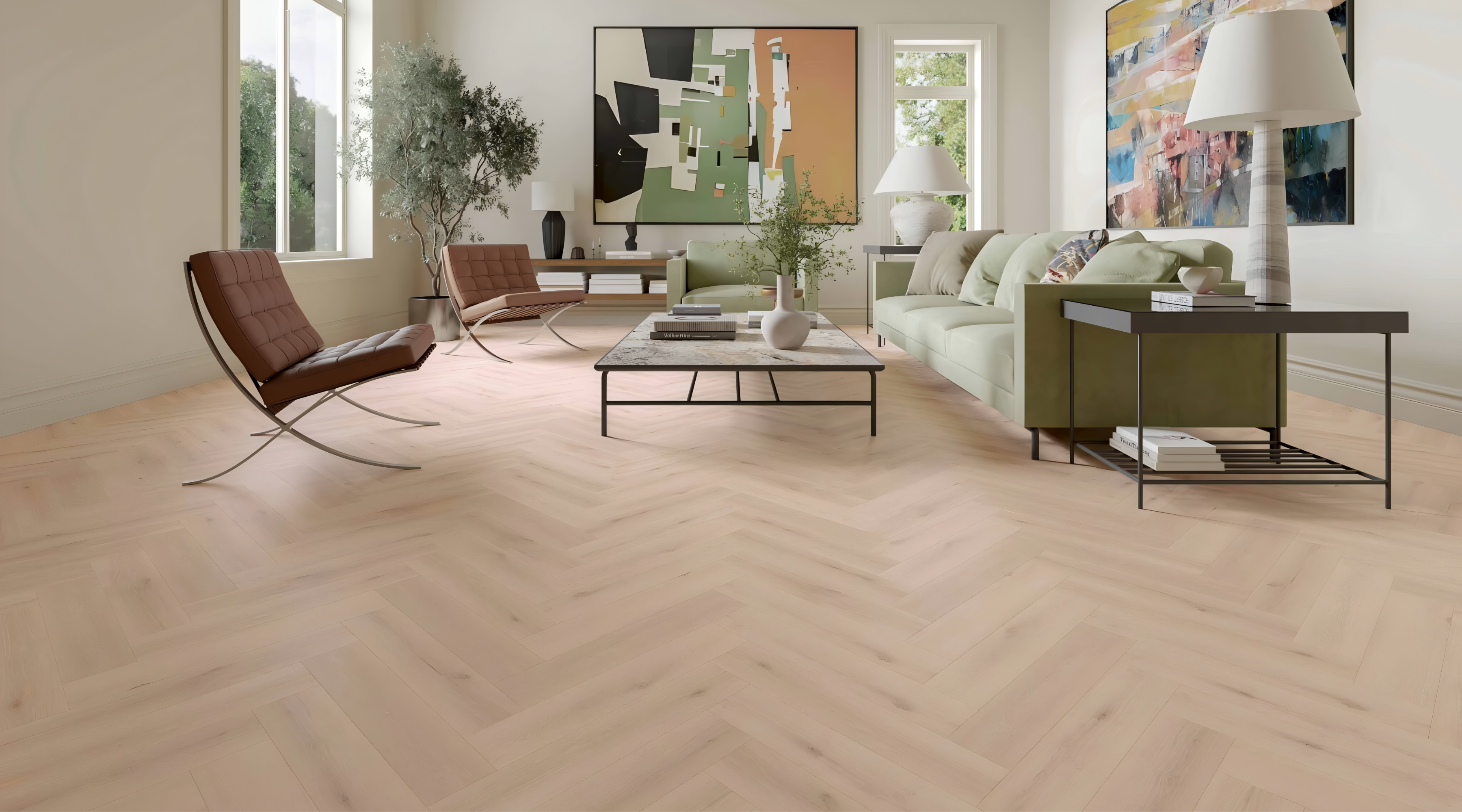 12mm Herringbone Campa Oak AC5