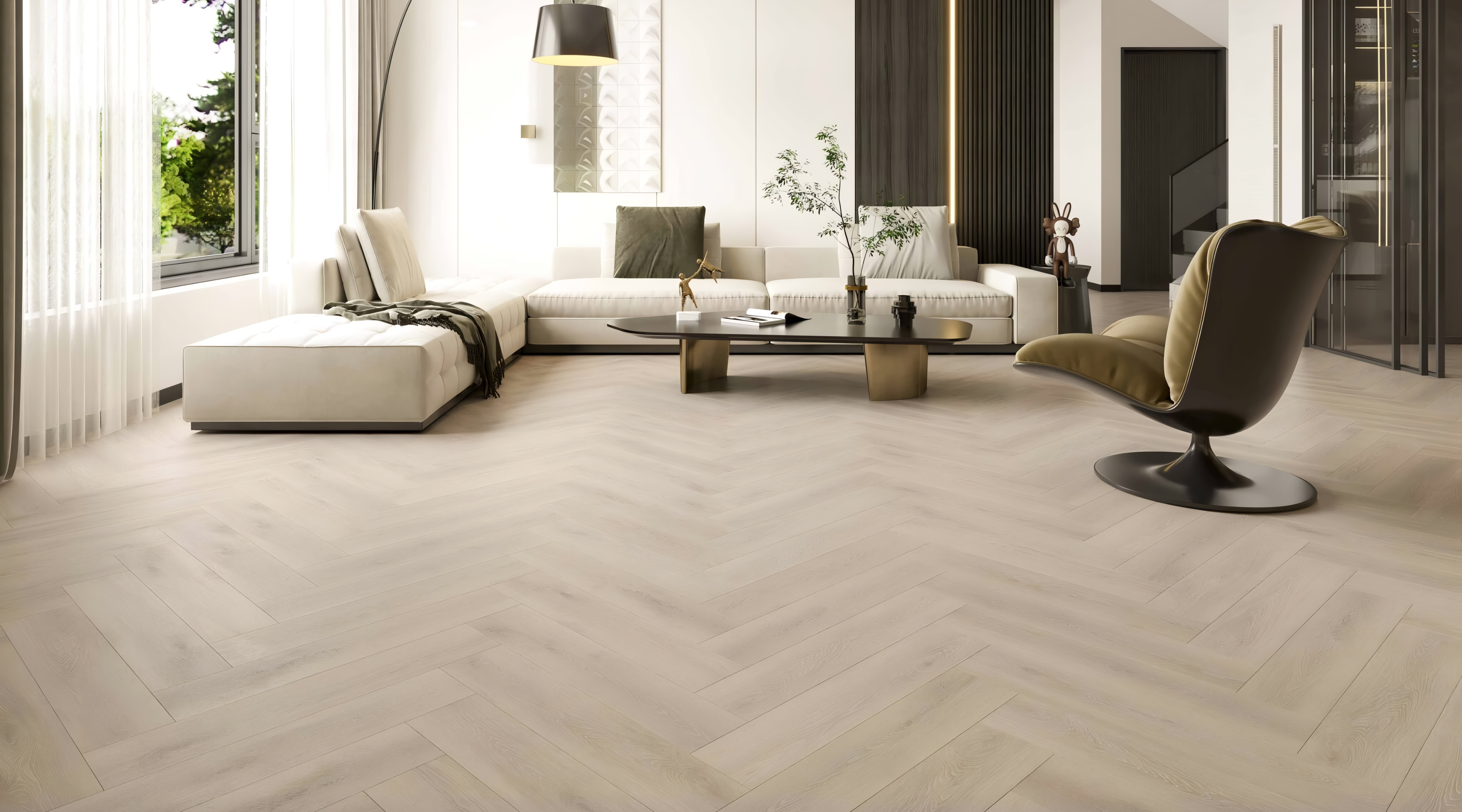 12mm Herringbone Piaz Oak AC5