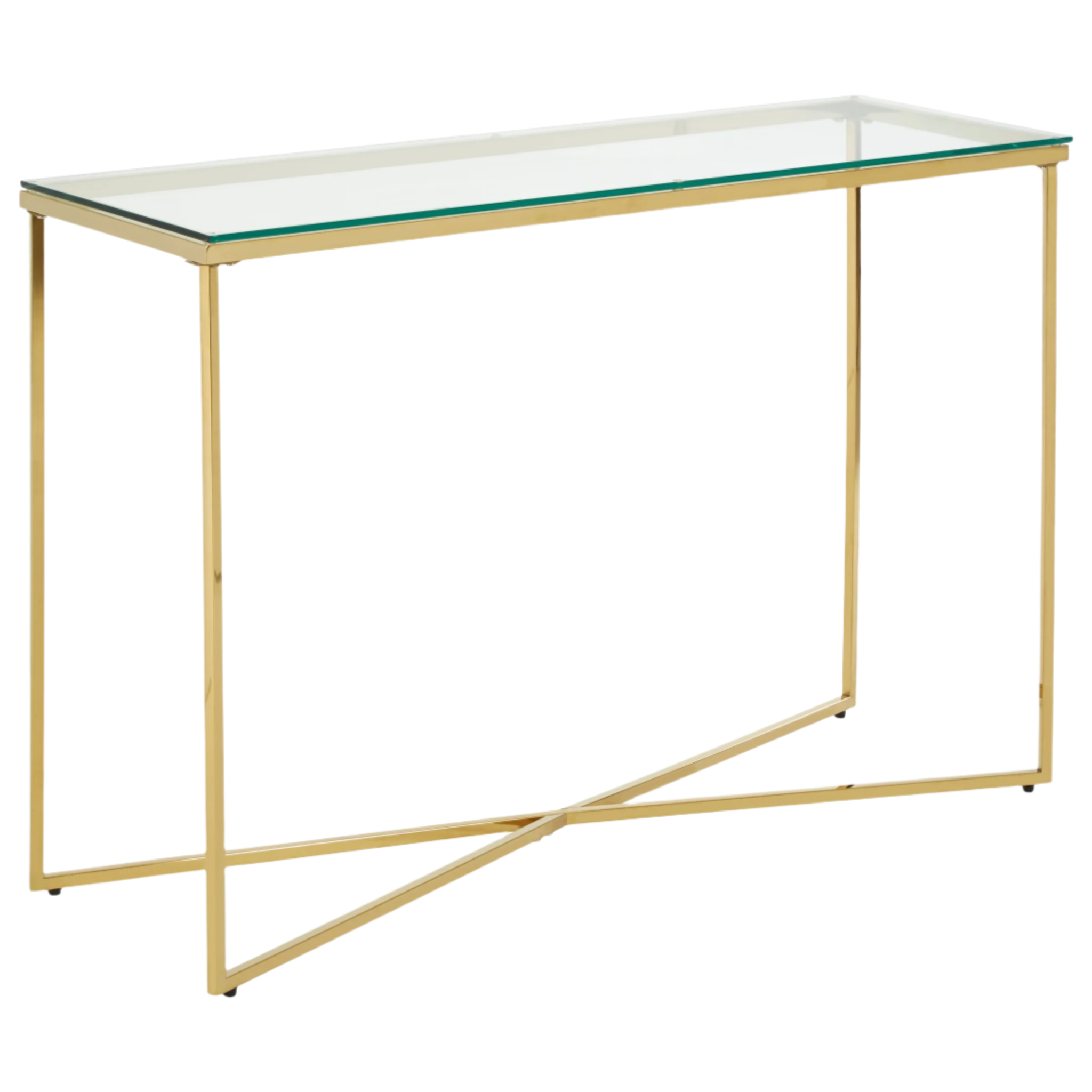 Allure Cross Base Console Table