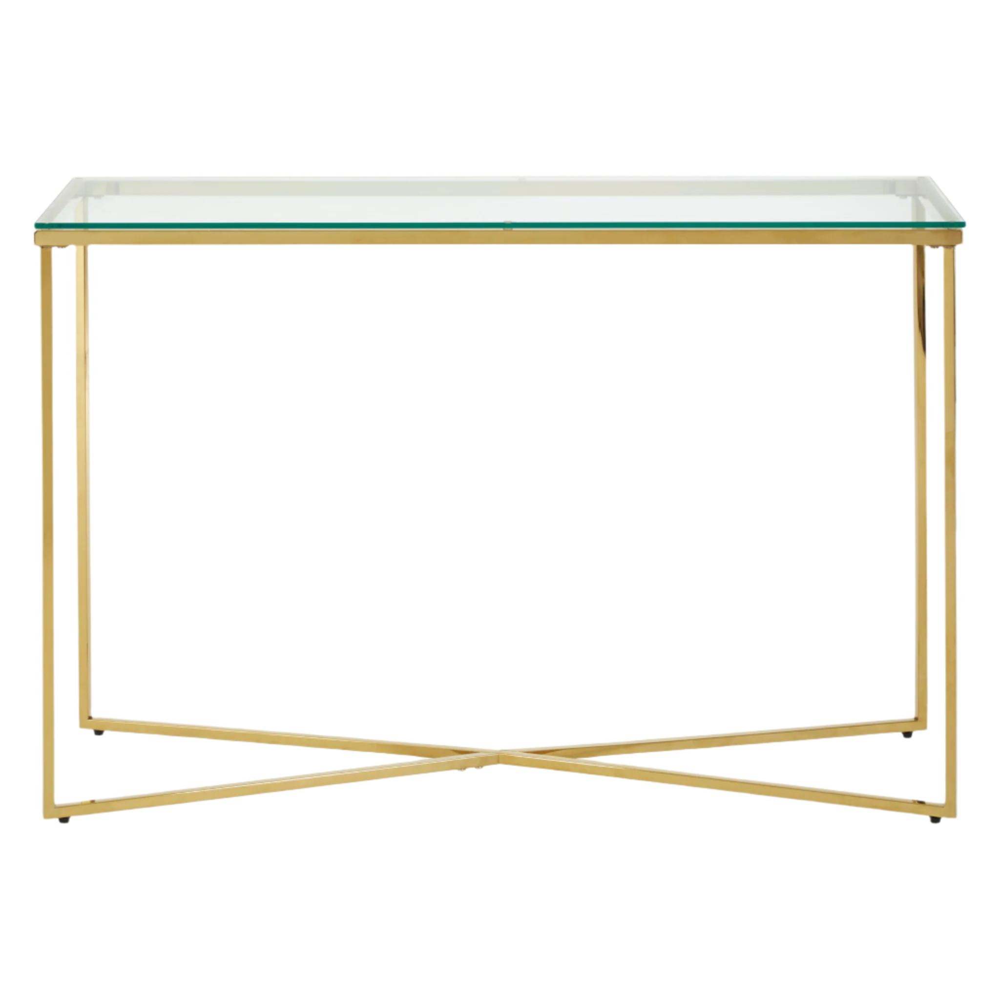 Allure Cross Base Console Table