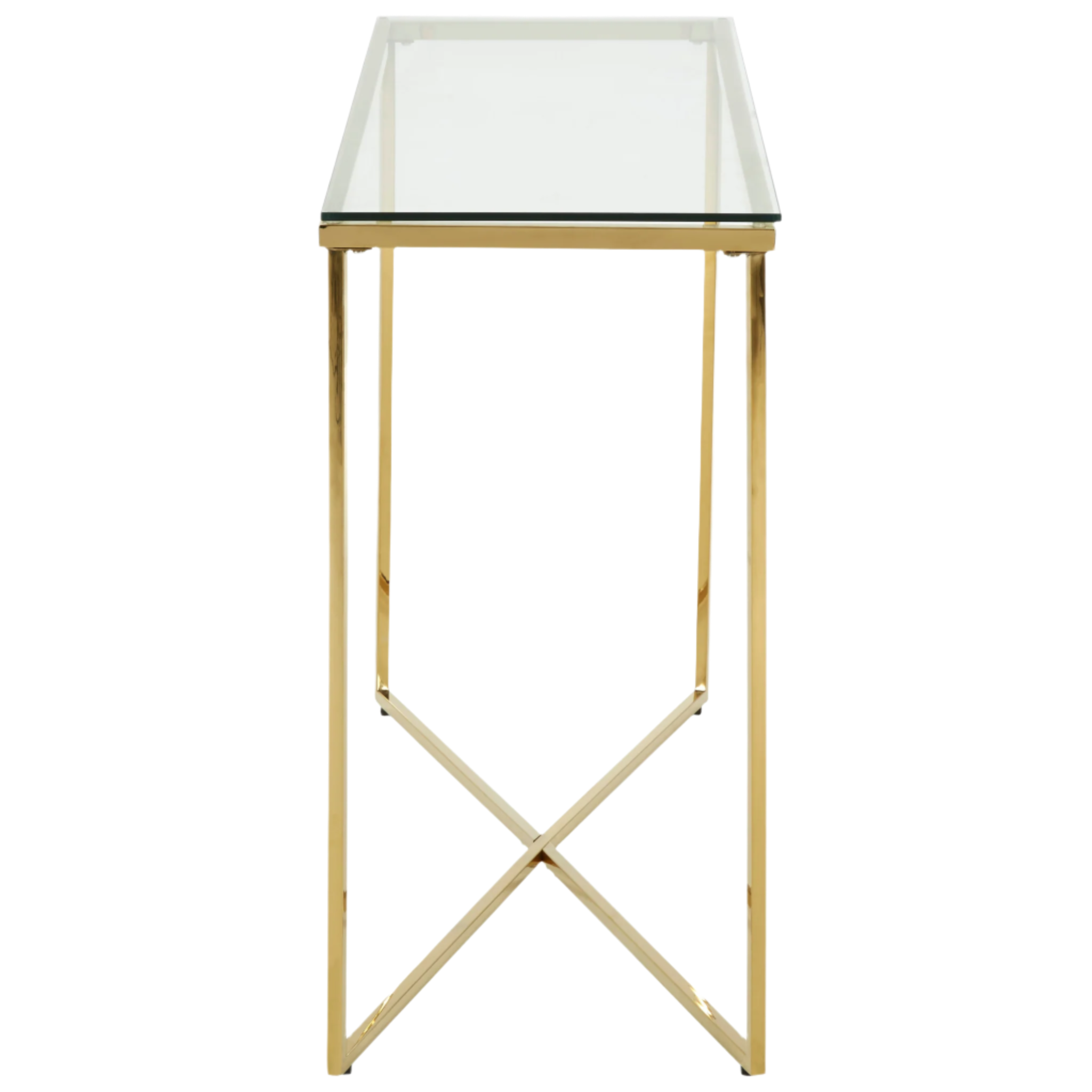 Allure Cross Base Console Table