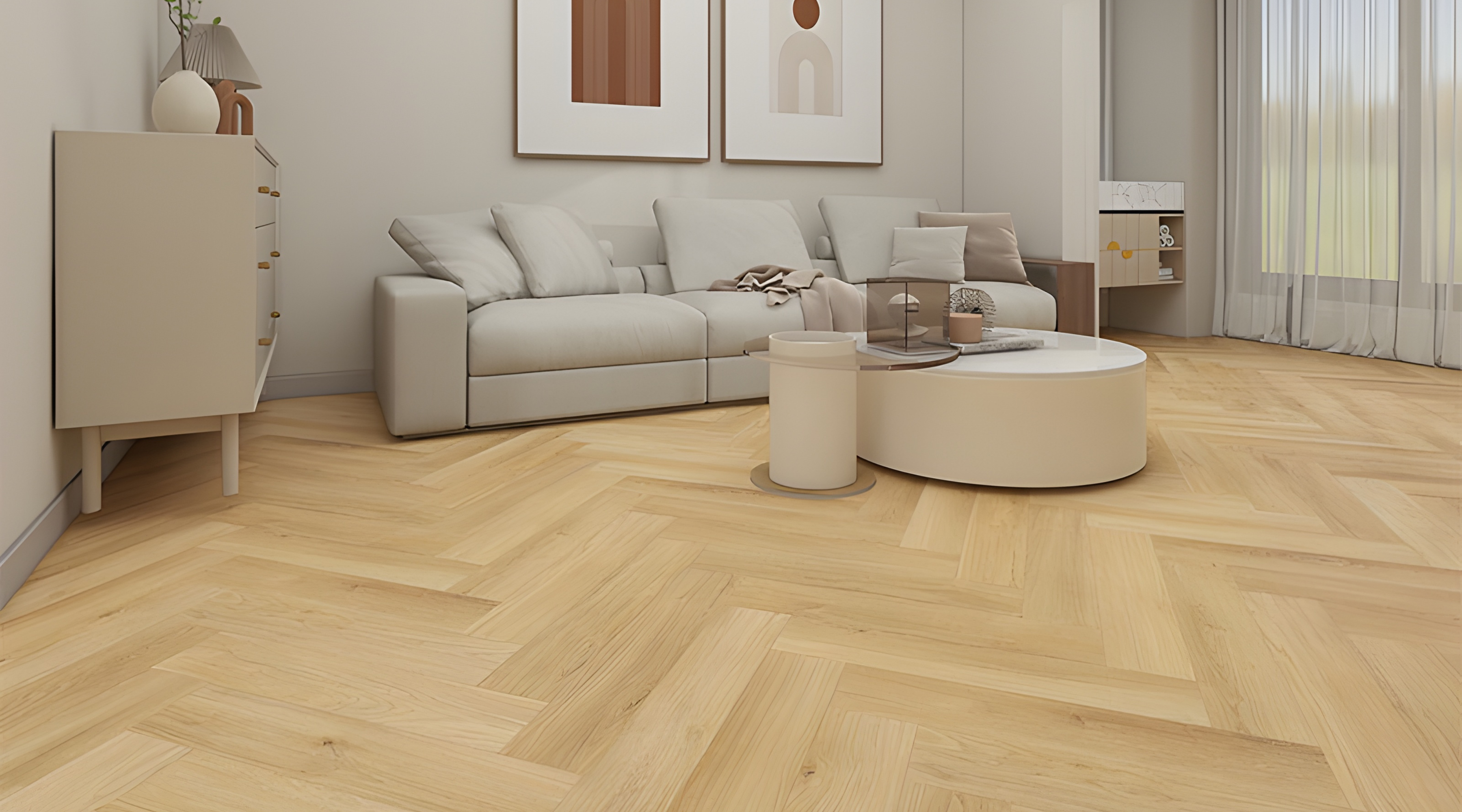 Olympus Pro Artemis Oak Beige Herringbone SPC AC5