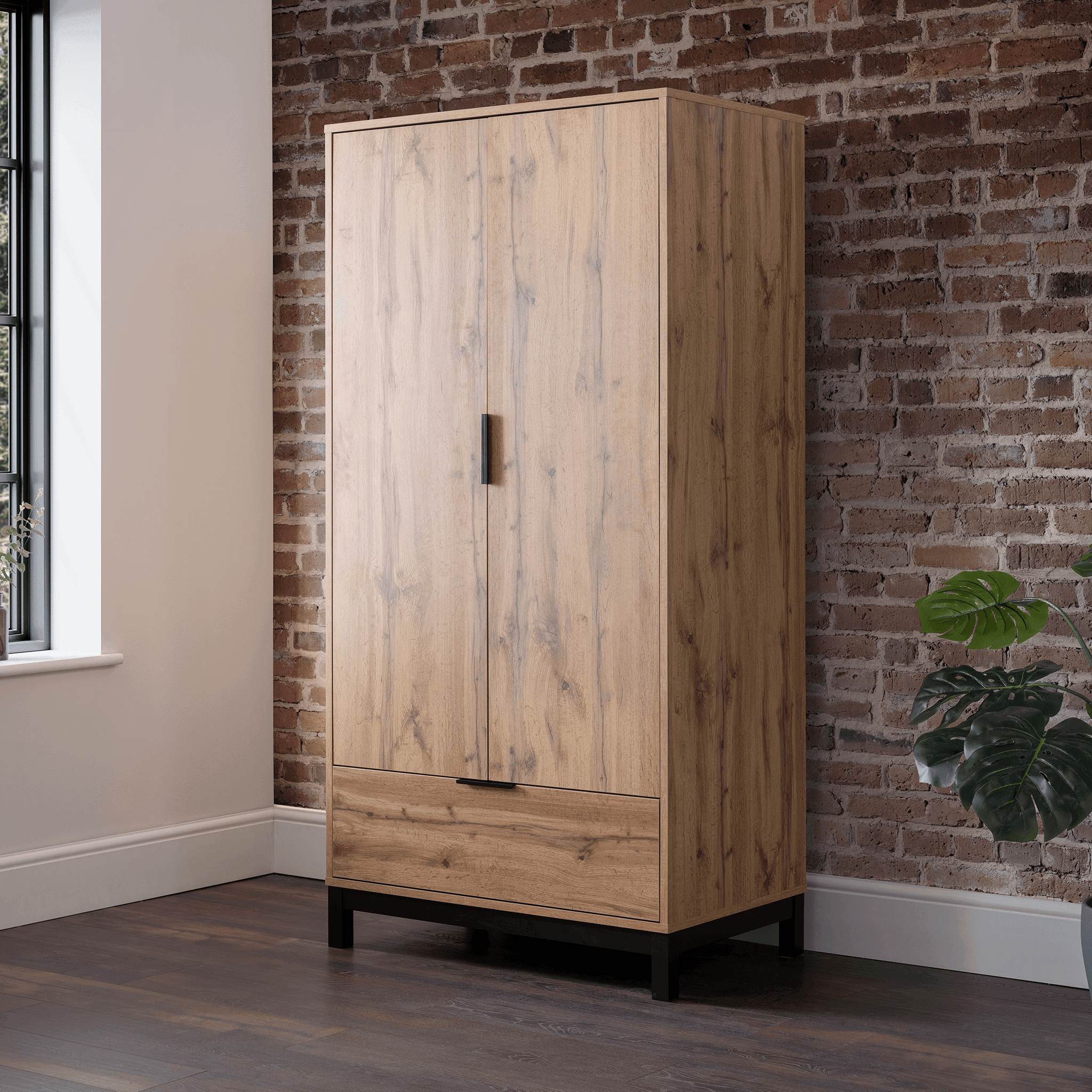 Brazil 2 Door 1 Drawer Wardrobe