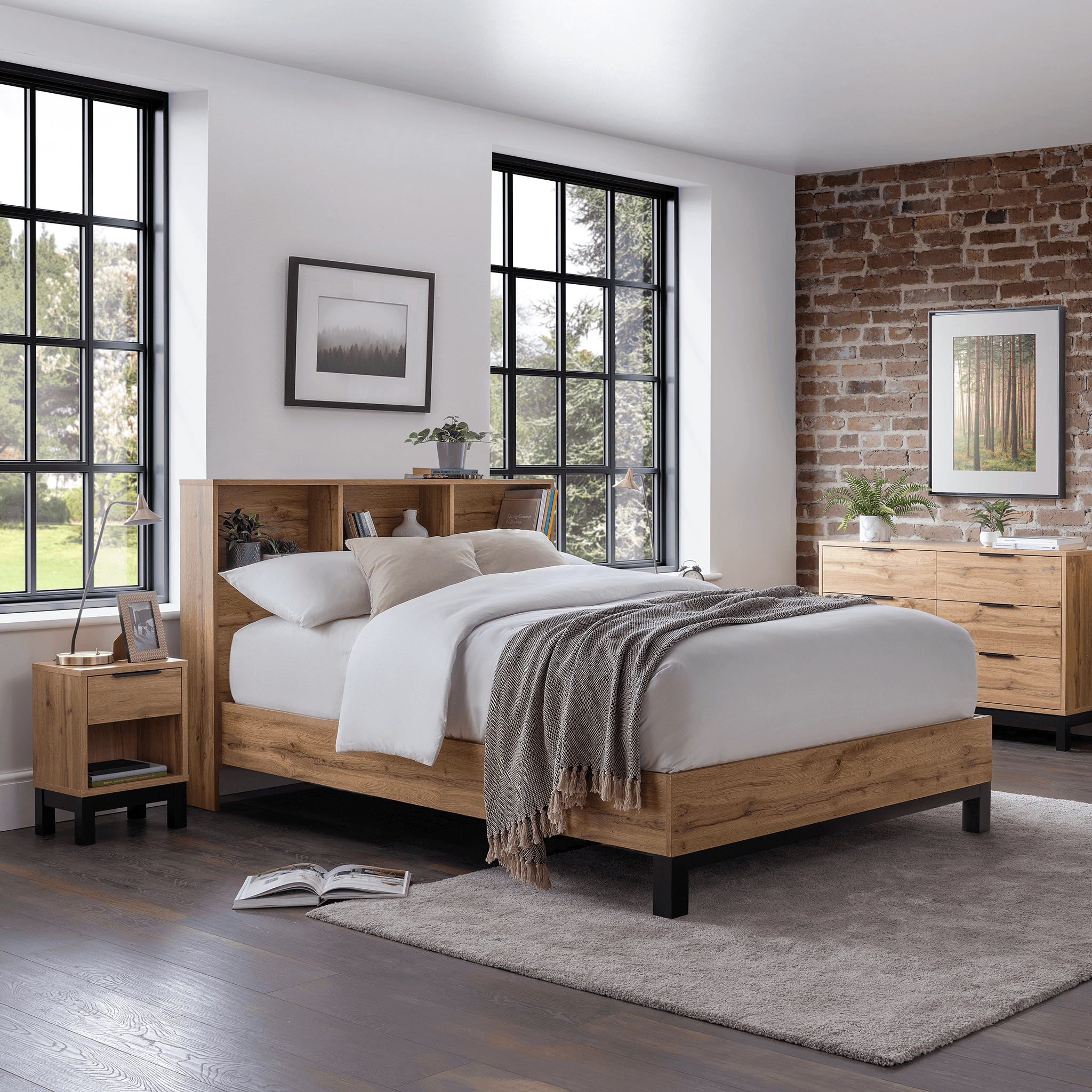 Brazil Bookcase Bedframe