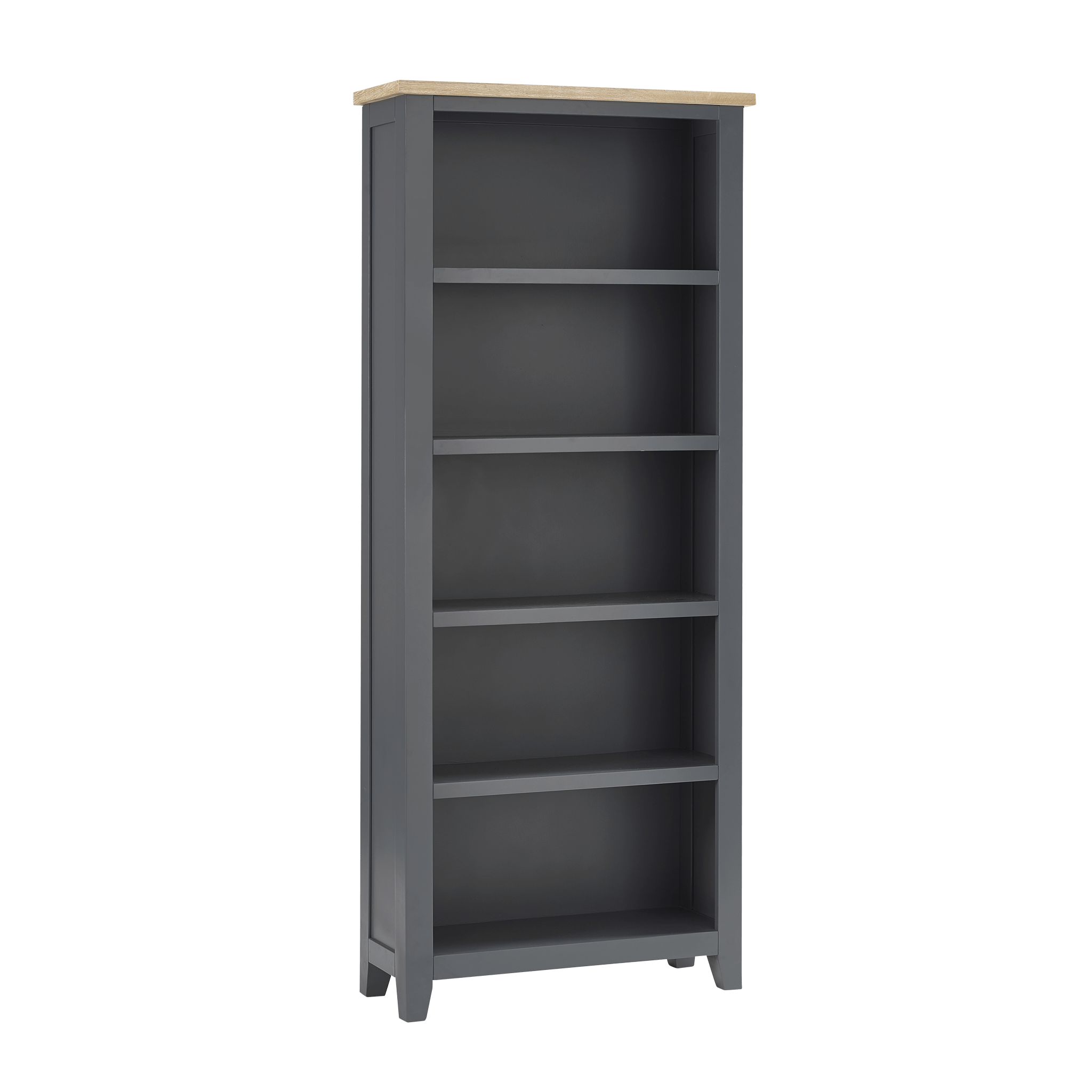Lyon Tall Bookcase Dark Grey