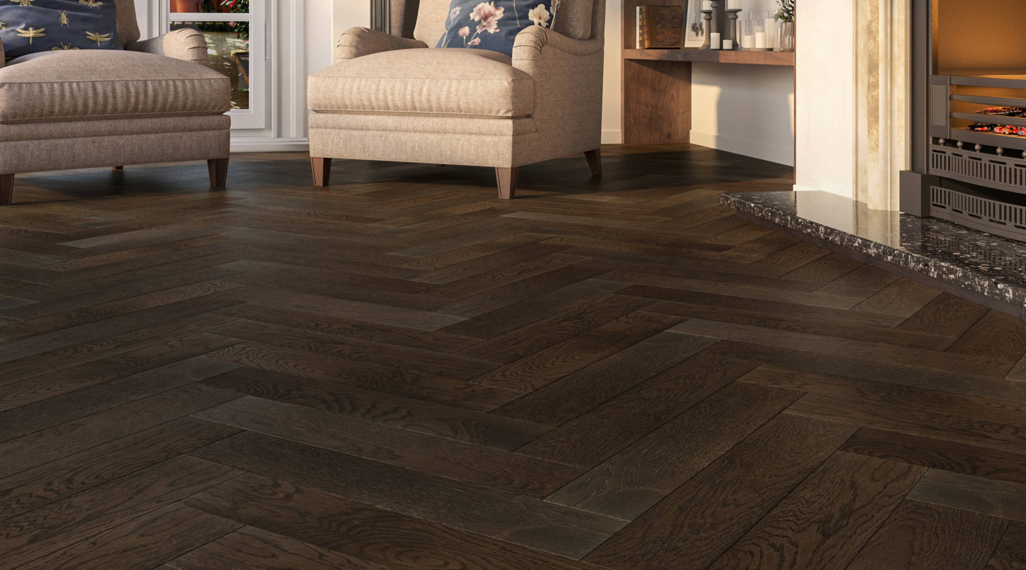 Soho Herringbone Oak 381 gallery image