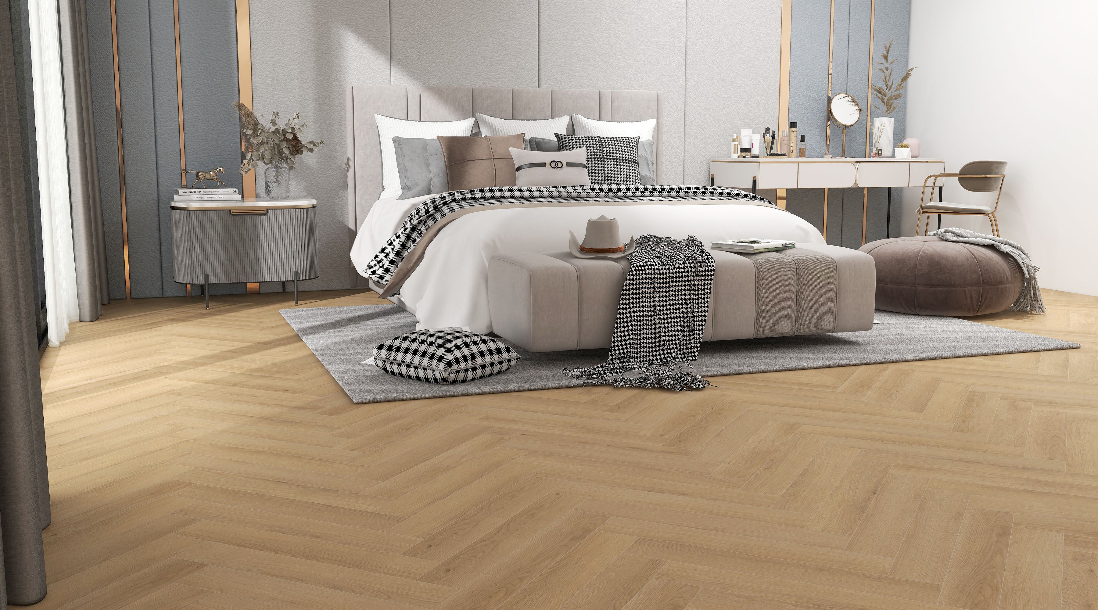 Herringbone George Oak 12mm