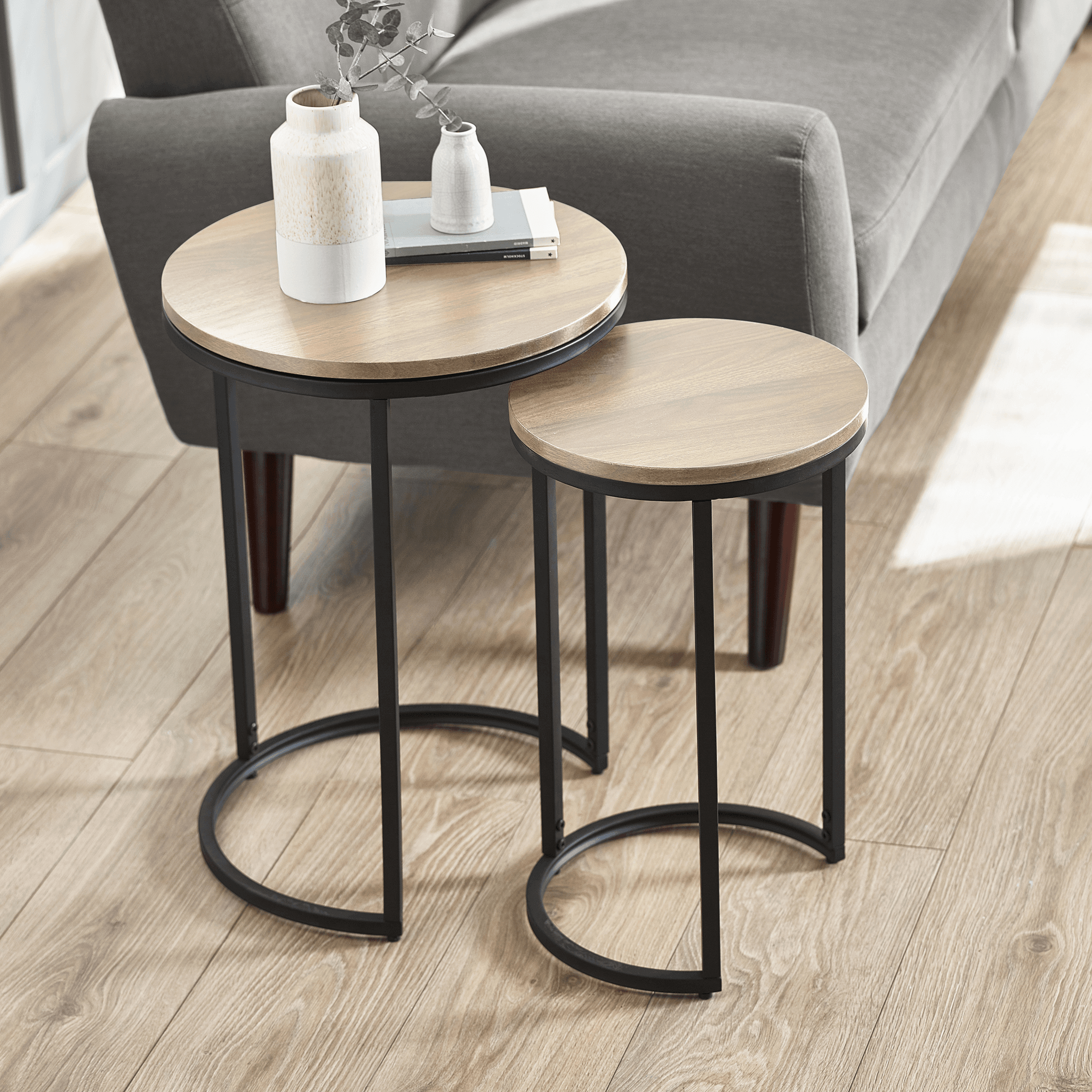 Hugo Round Nesting Side Tables
