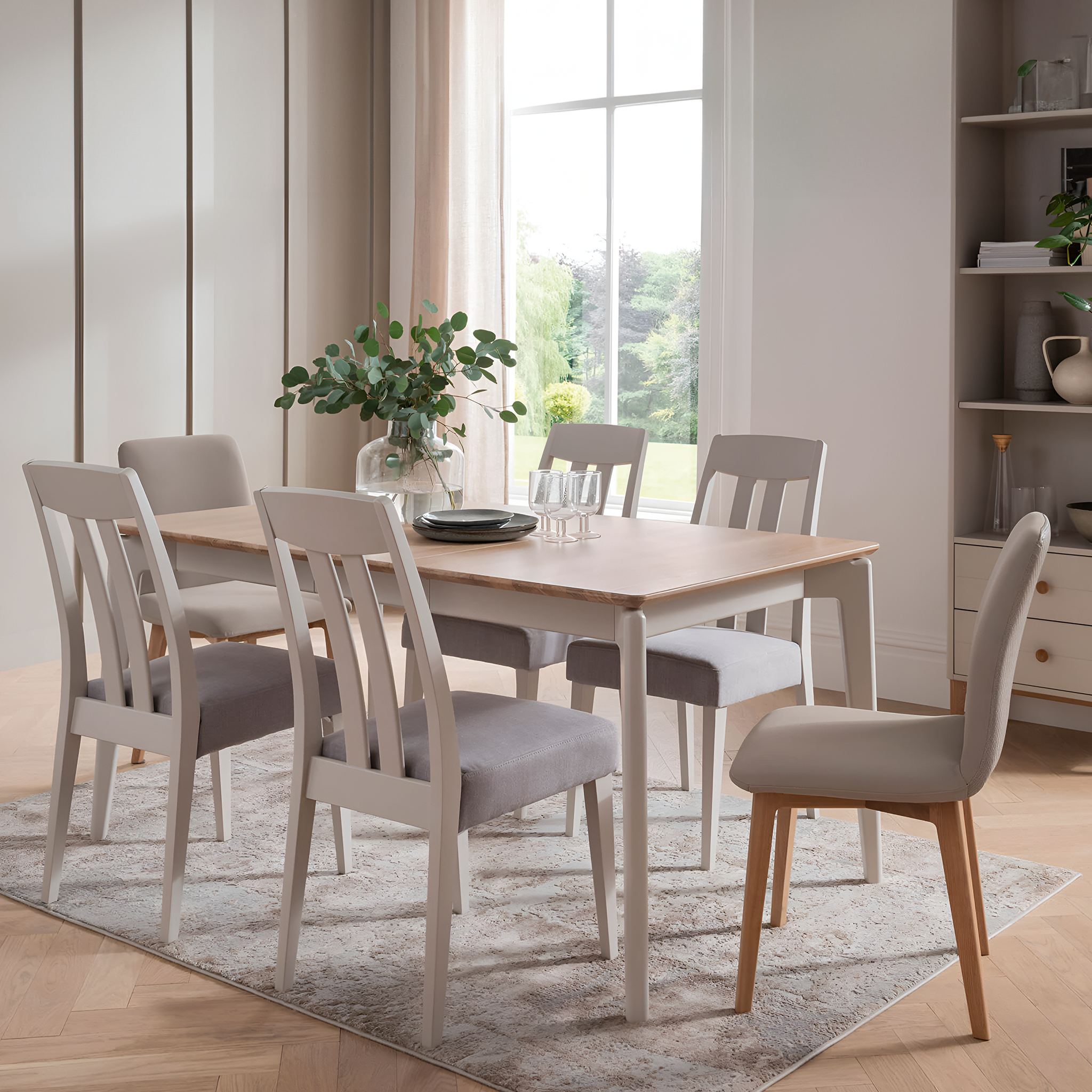 Wycombe Slat Back Dining Chair Taupe
