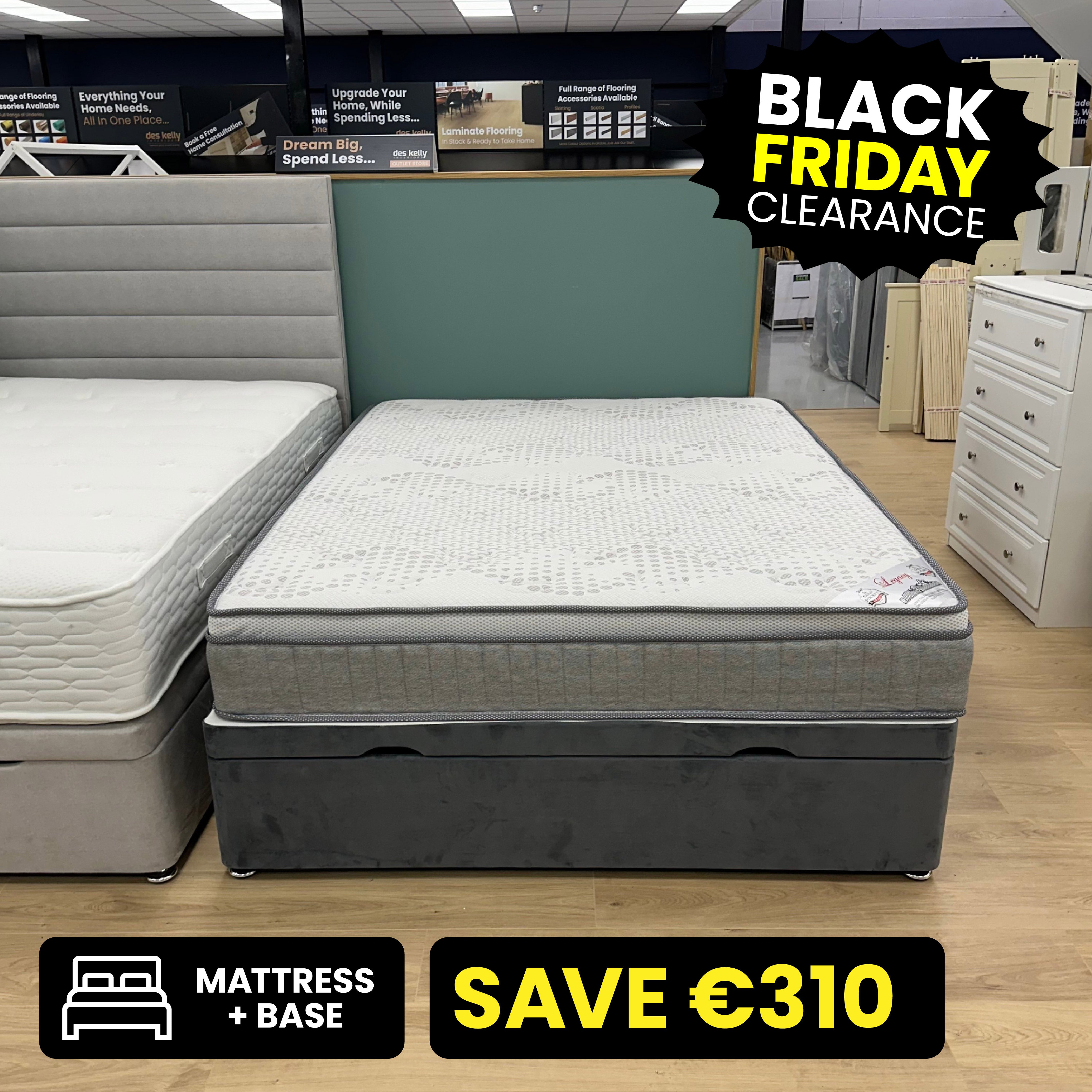Madrid 5ft King Size Ottoman Bed Set