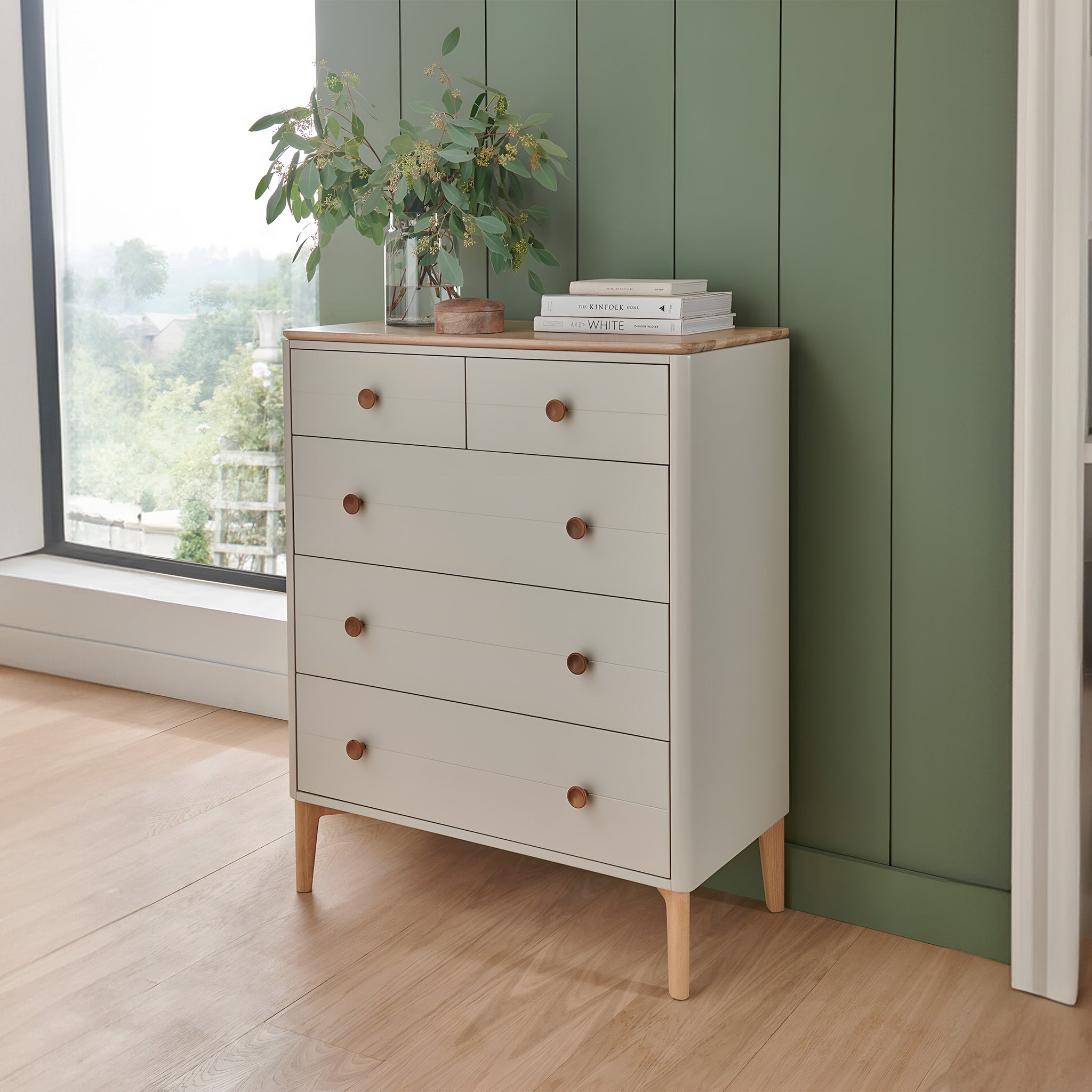 Wycombe 5 Drawer Chest of Drawers Natural