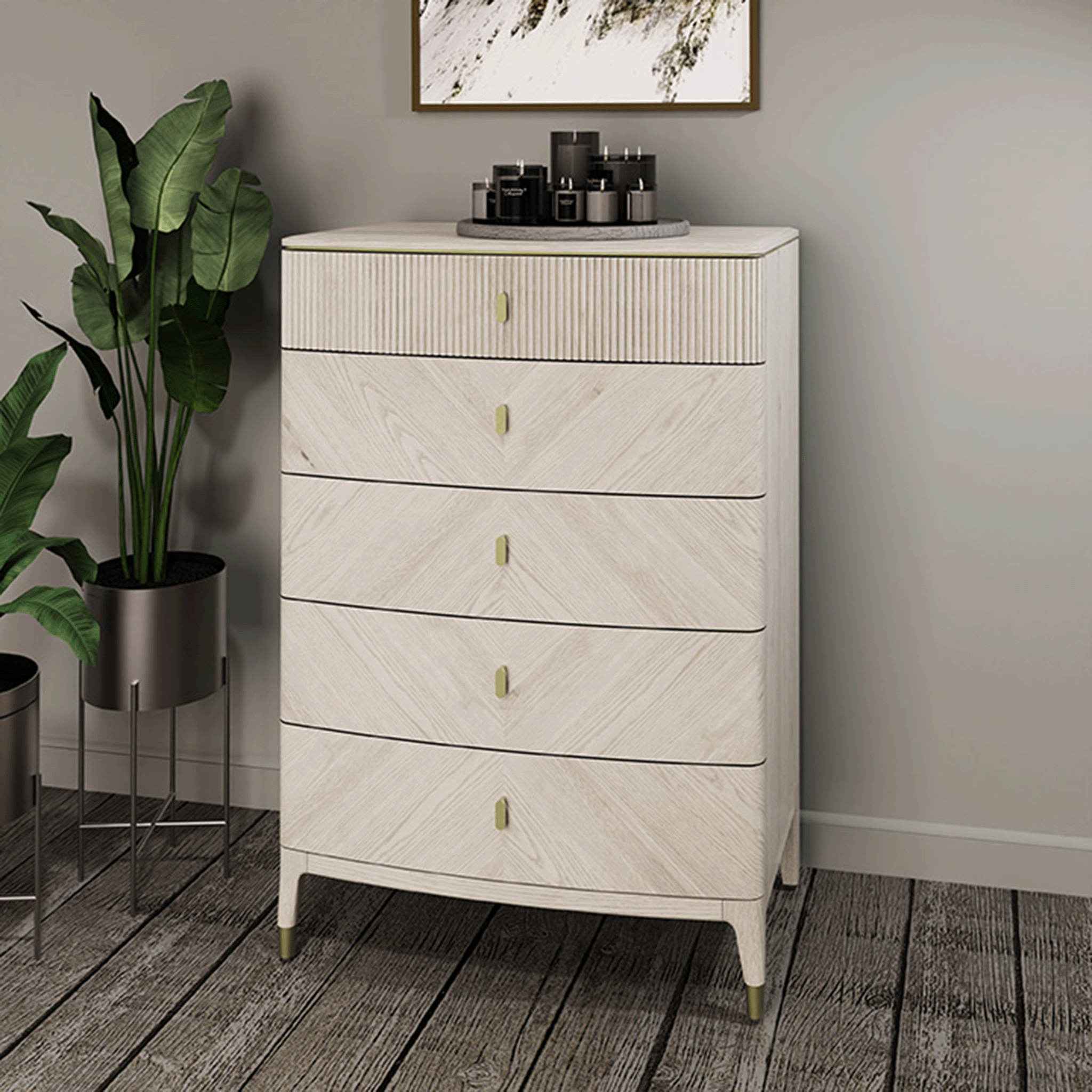 Violetta 5 Drawer Chest Of Drawers