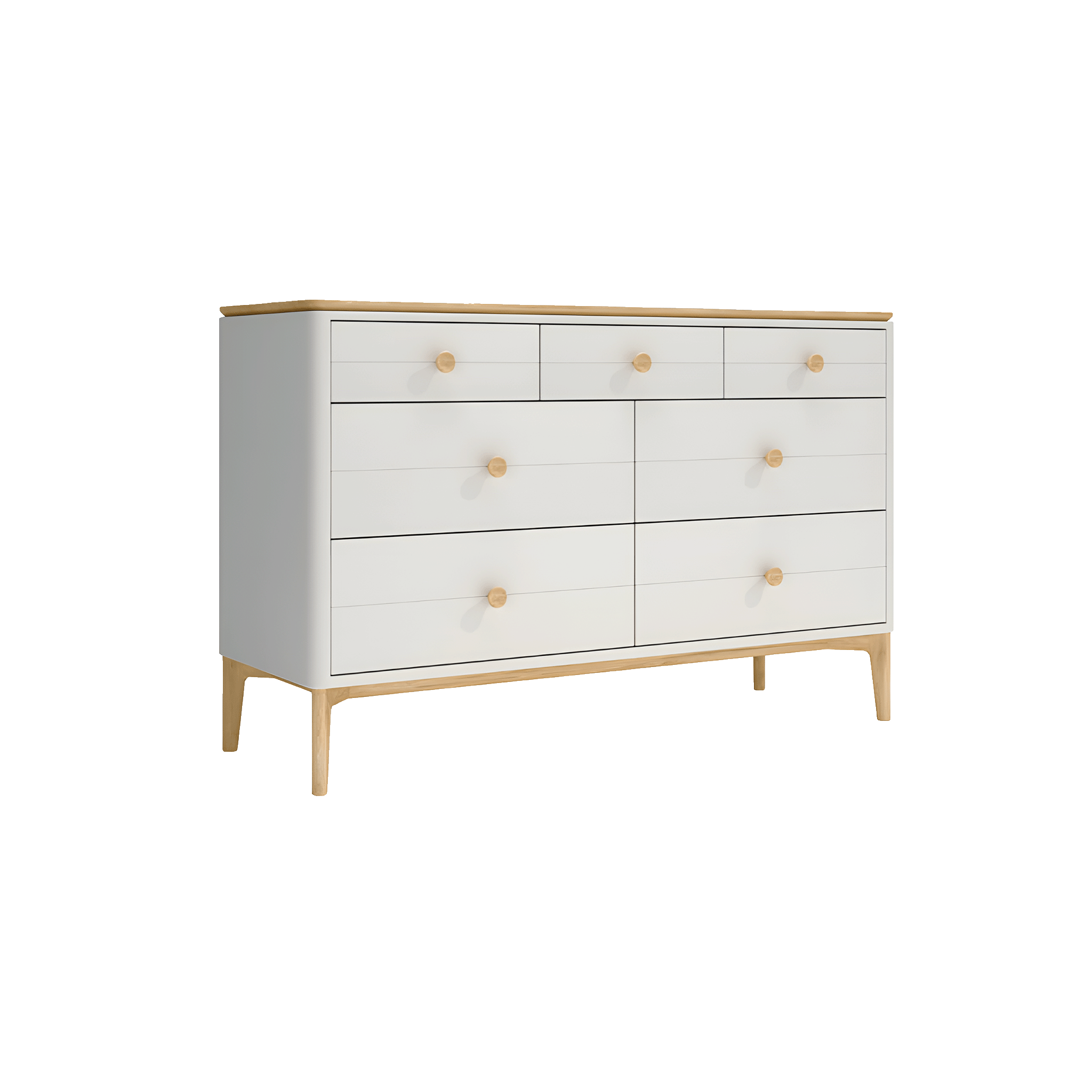 Wycombe 7 Drawer Chest of Drawers Natural