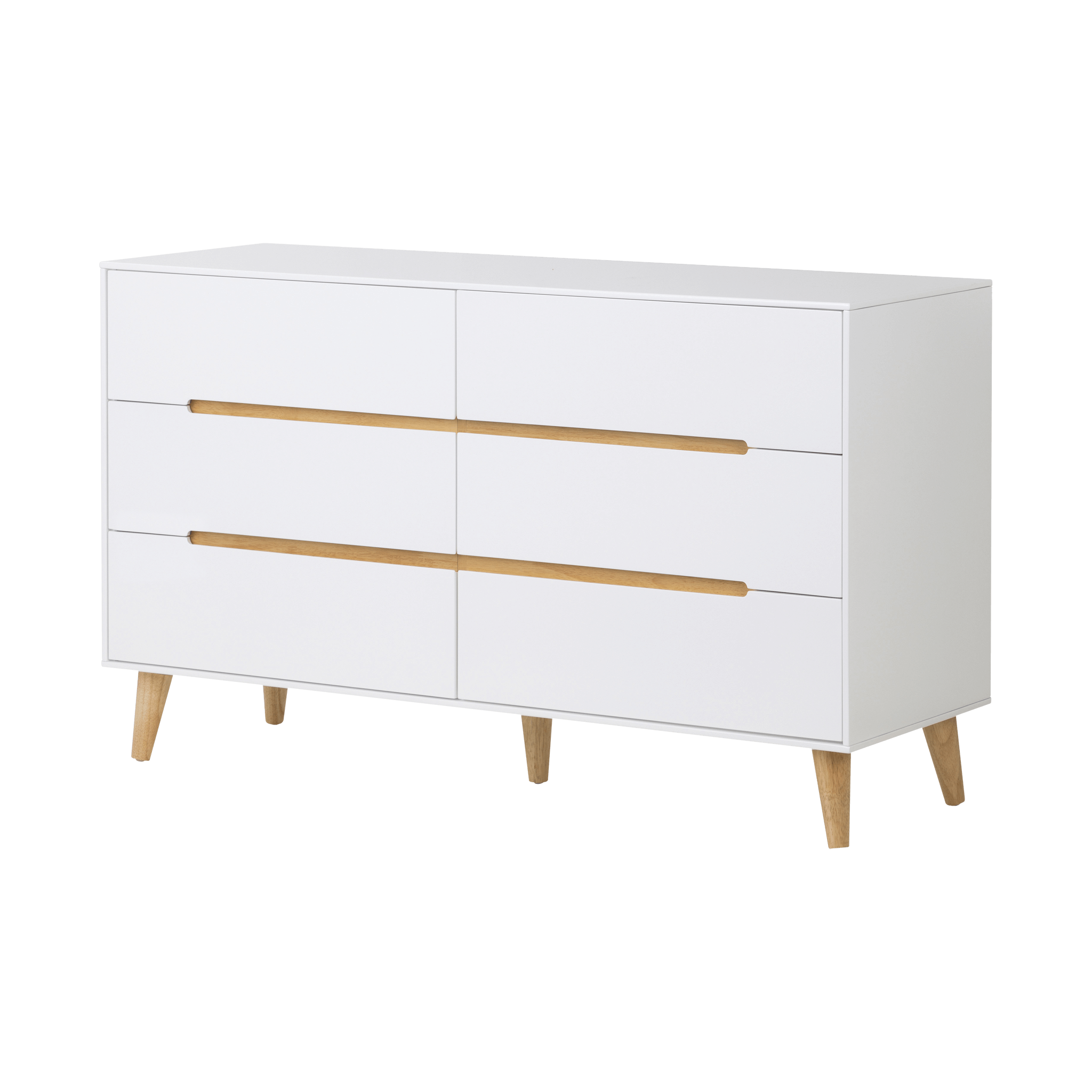 Nordic 6 Drawer Wide Chest