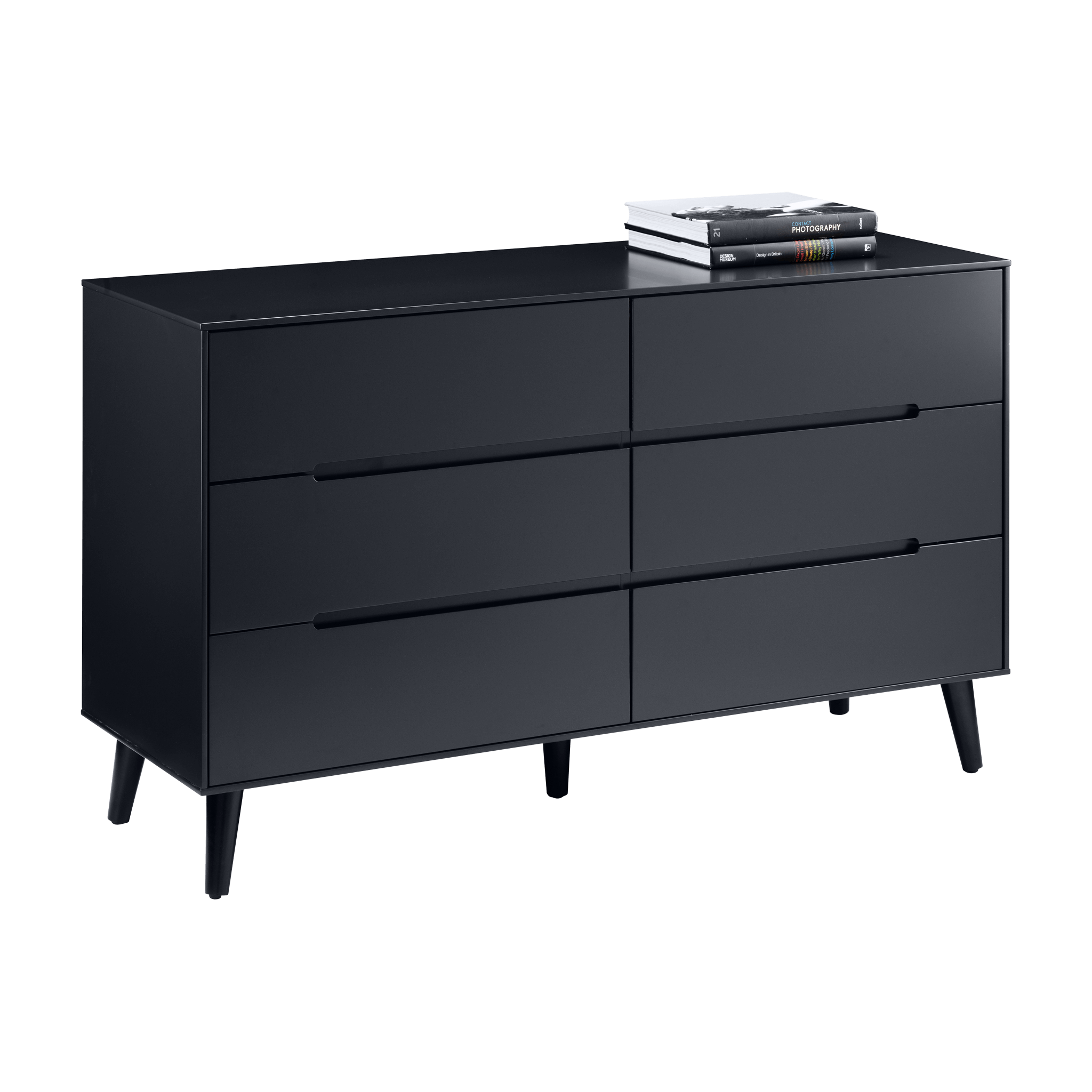 Nordic 6 Drawer Wide Chest