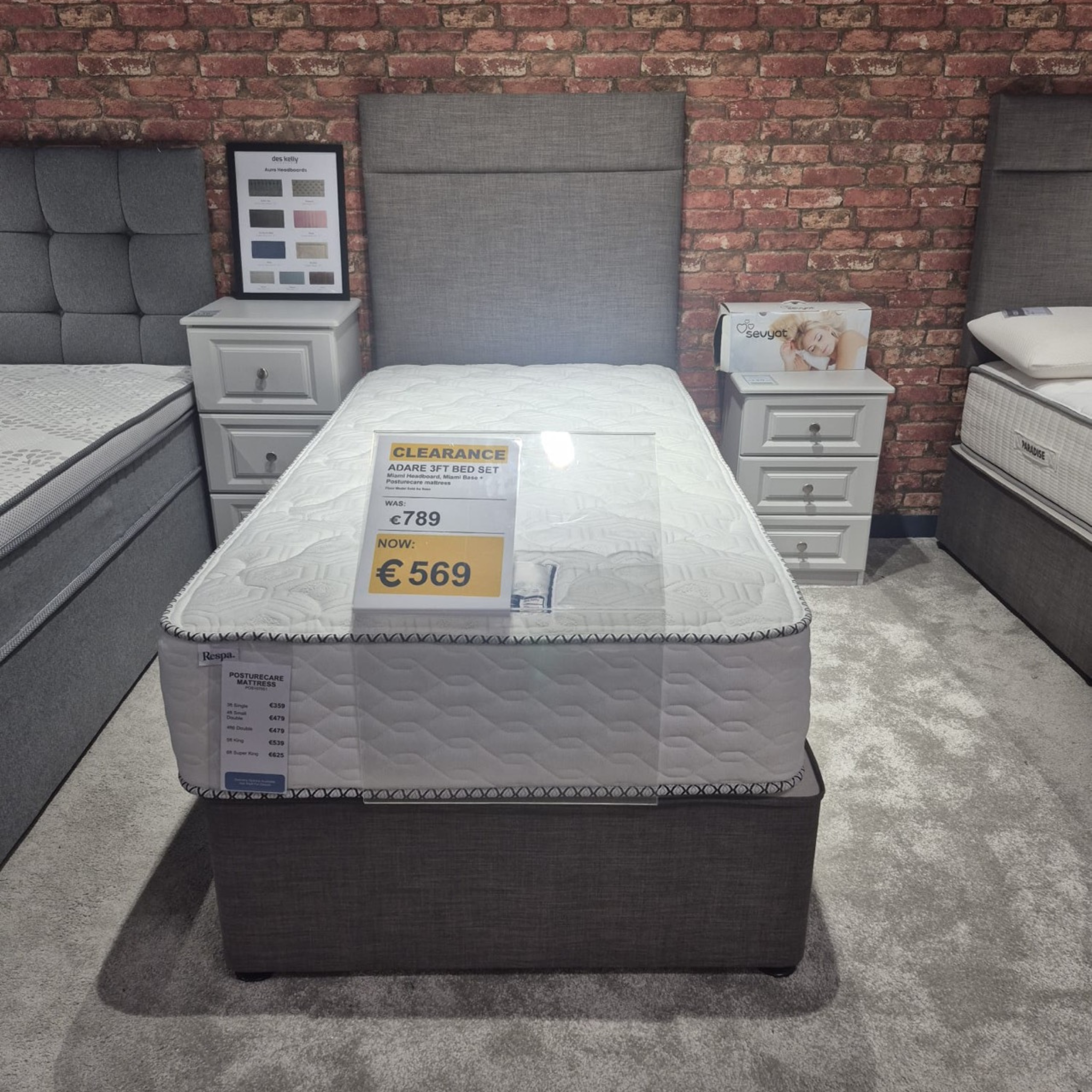 Adare 3ft Complete Bed-Set