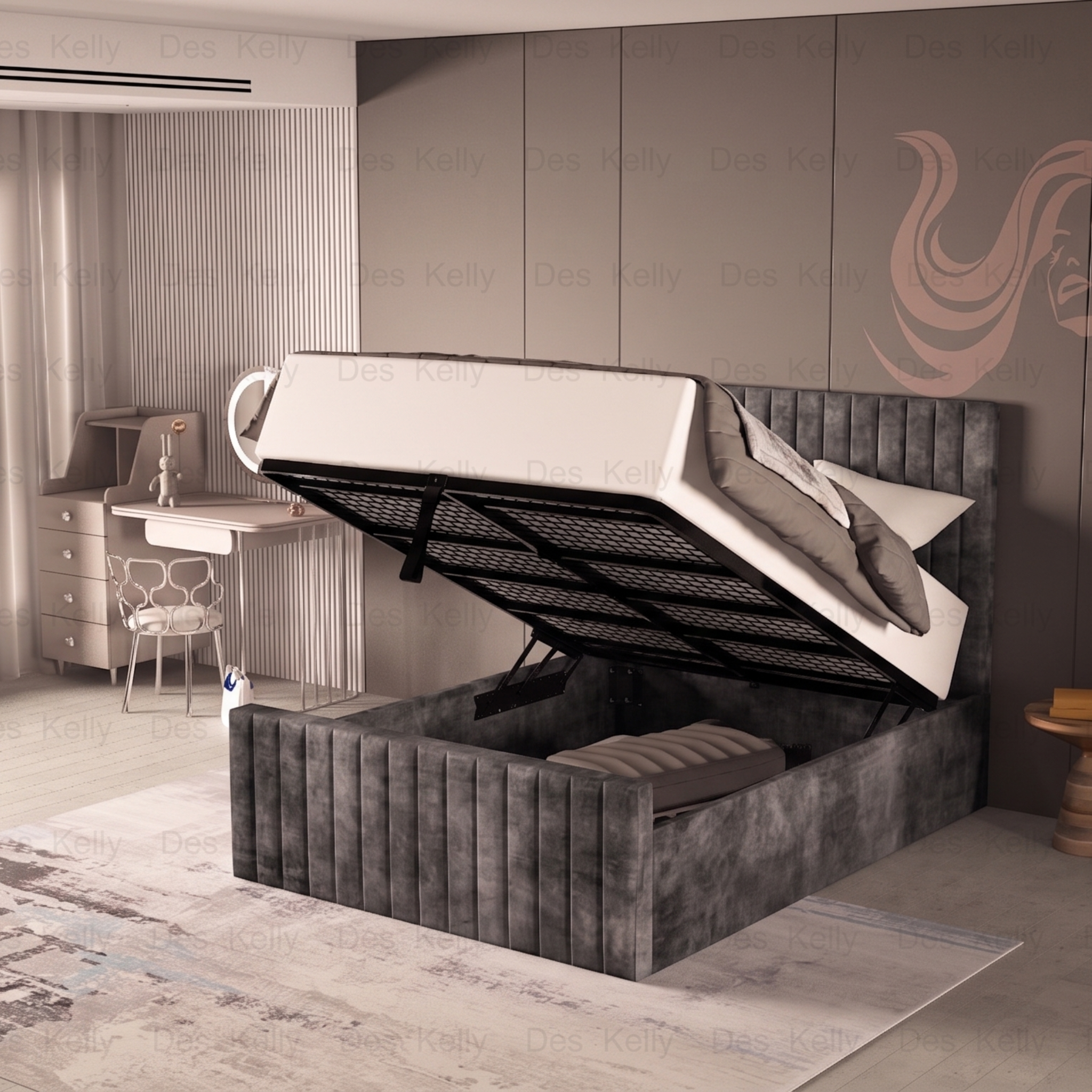 Saloma Ottoman Bedframe