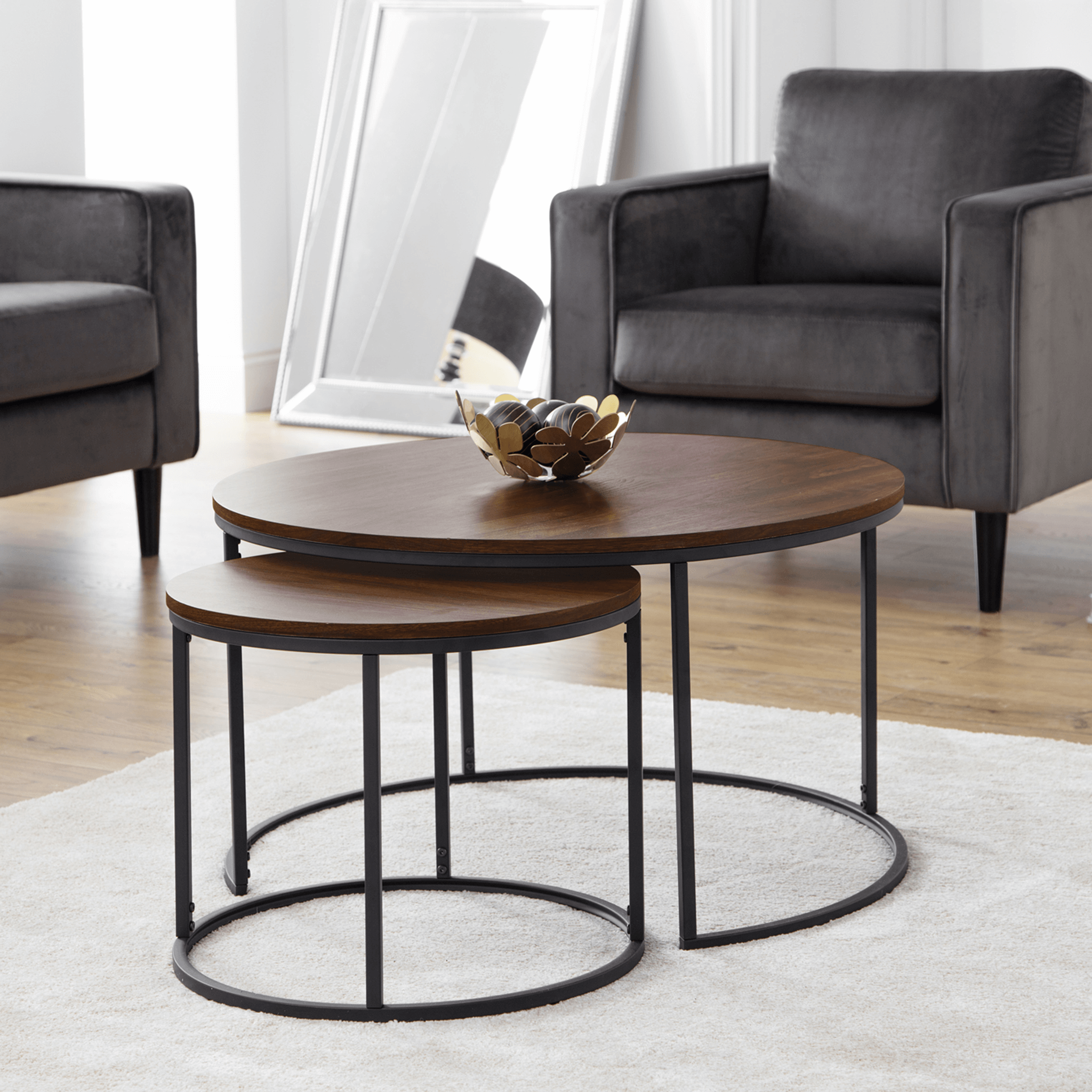 Waldorf Round Nesting Coffee Table