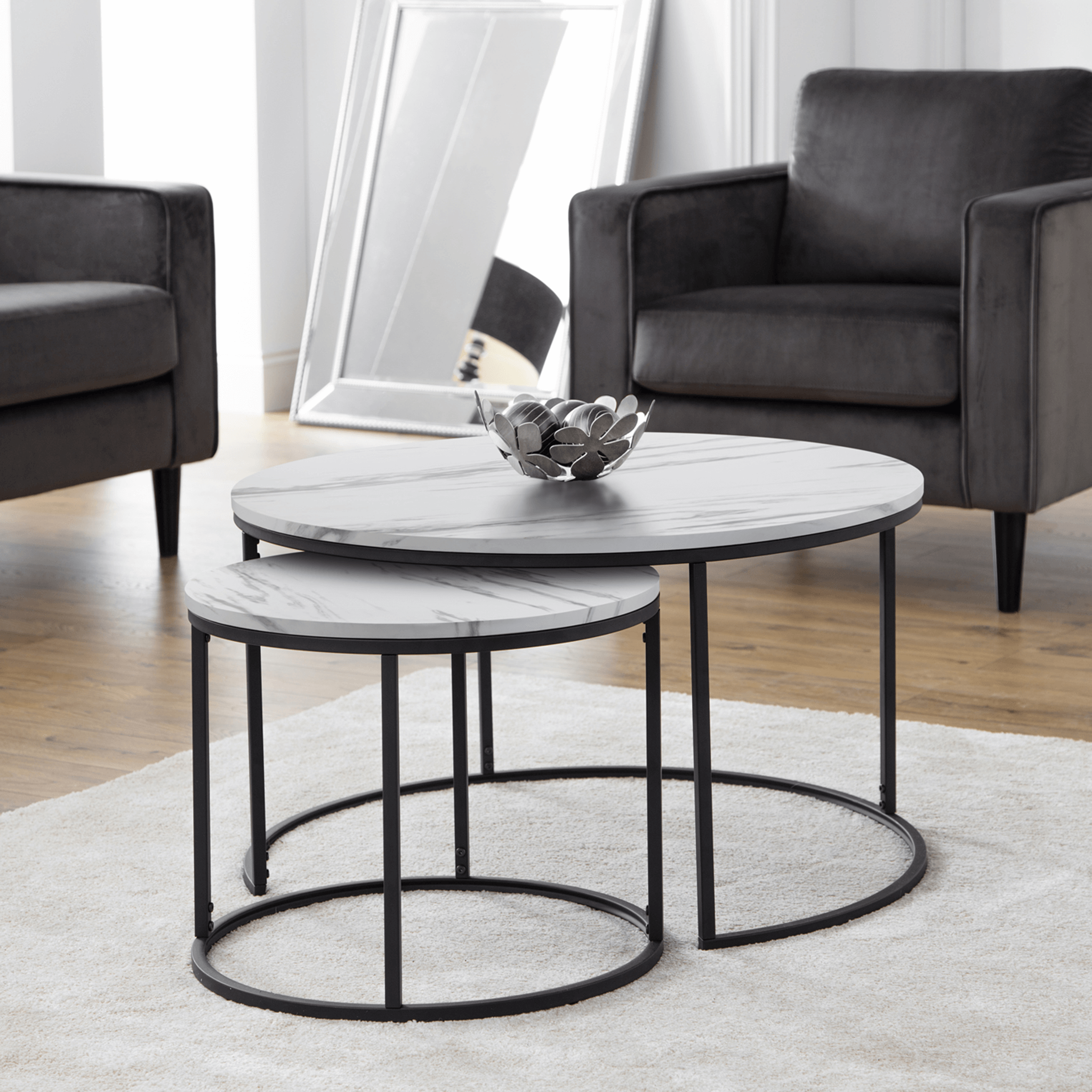 Waldorf Round Nesting Coffee Table