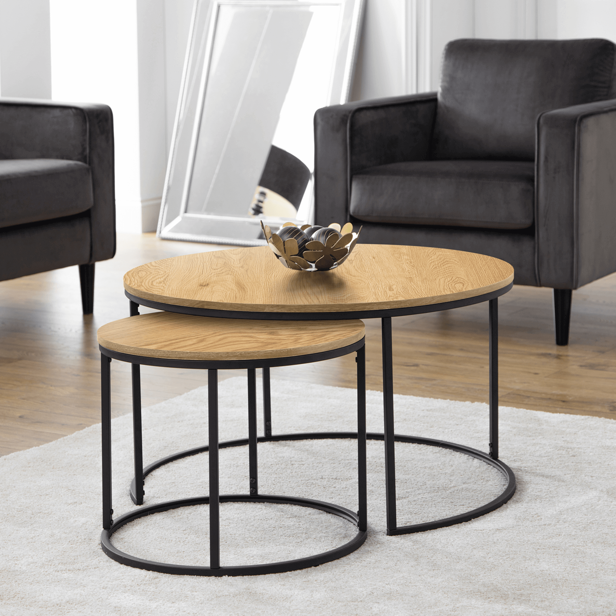 Waldorf Round Nesting Coffee Table