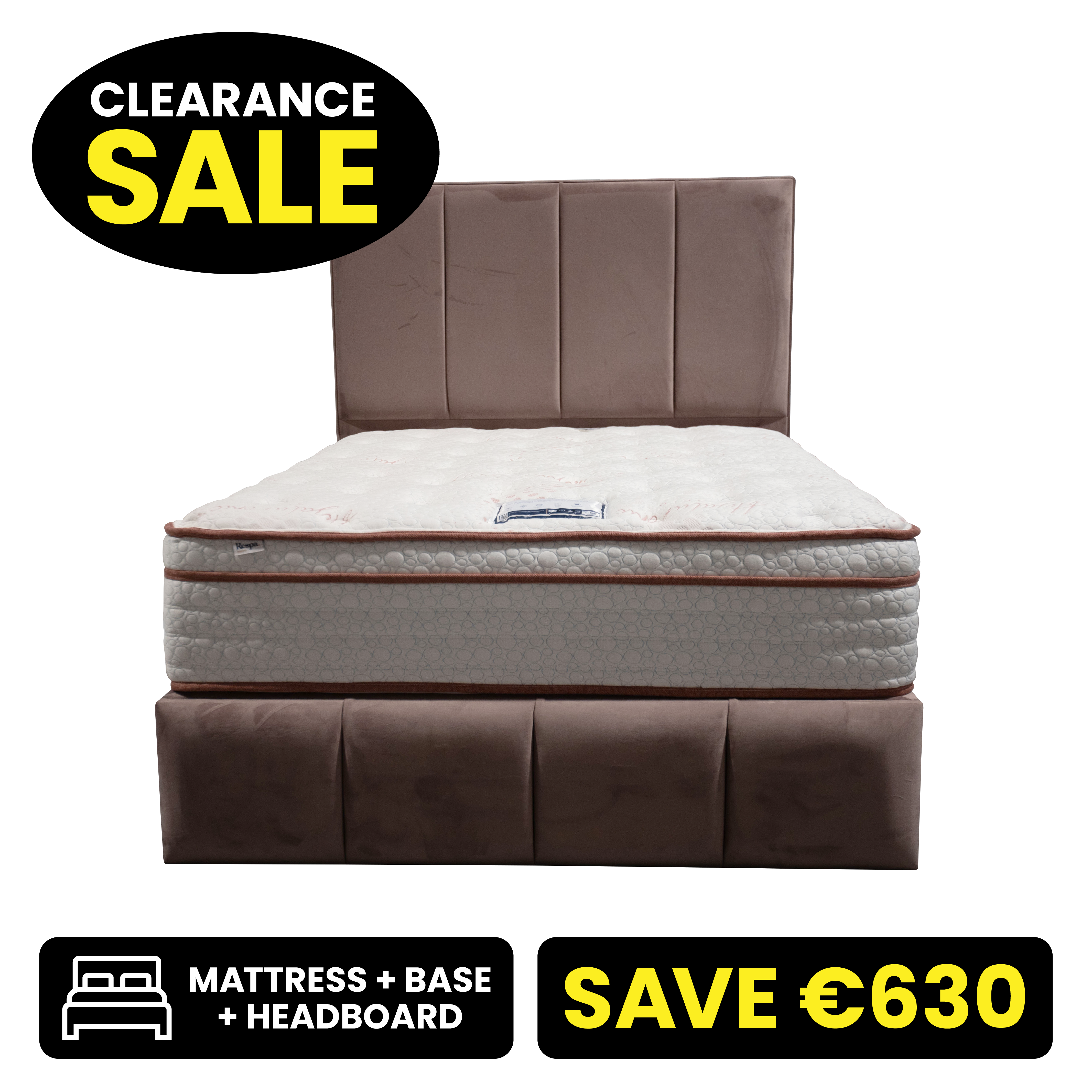 Plush 4"6 Double Bed Set