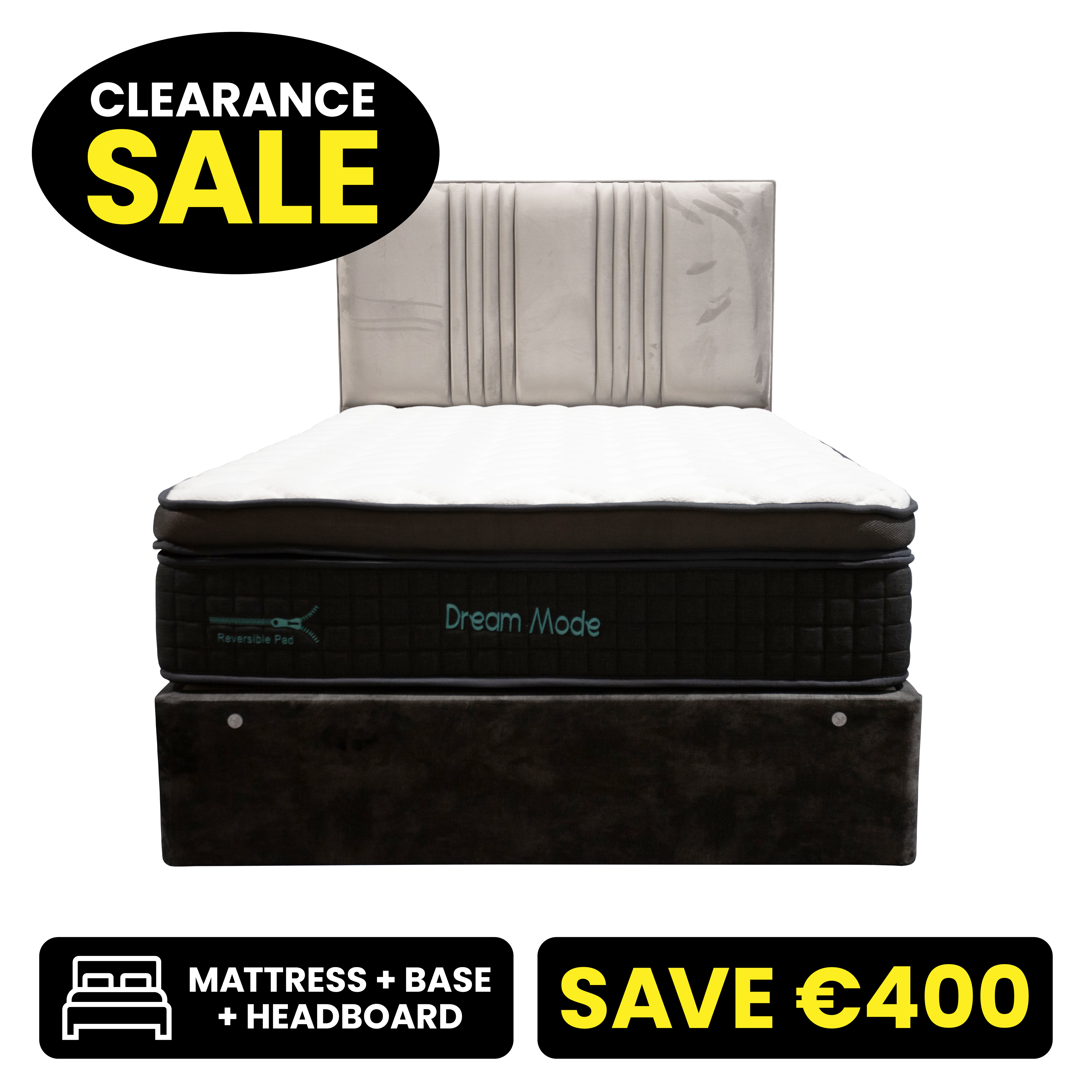 Domino 4"6 Double Bed Set