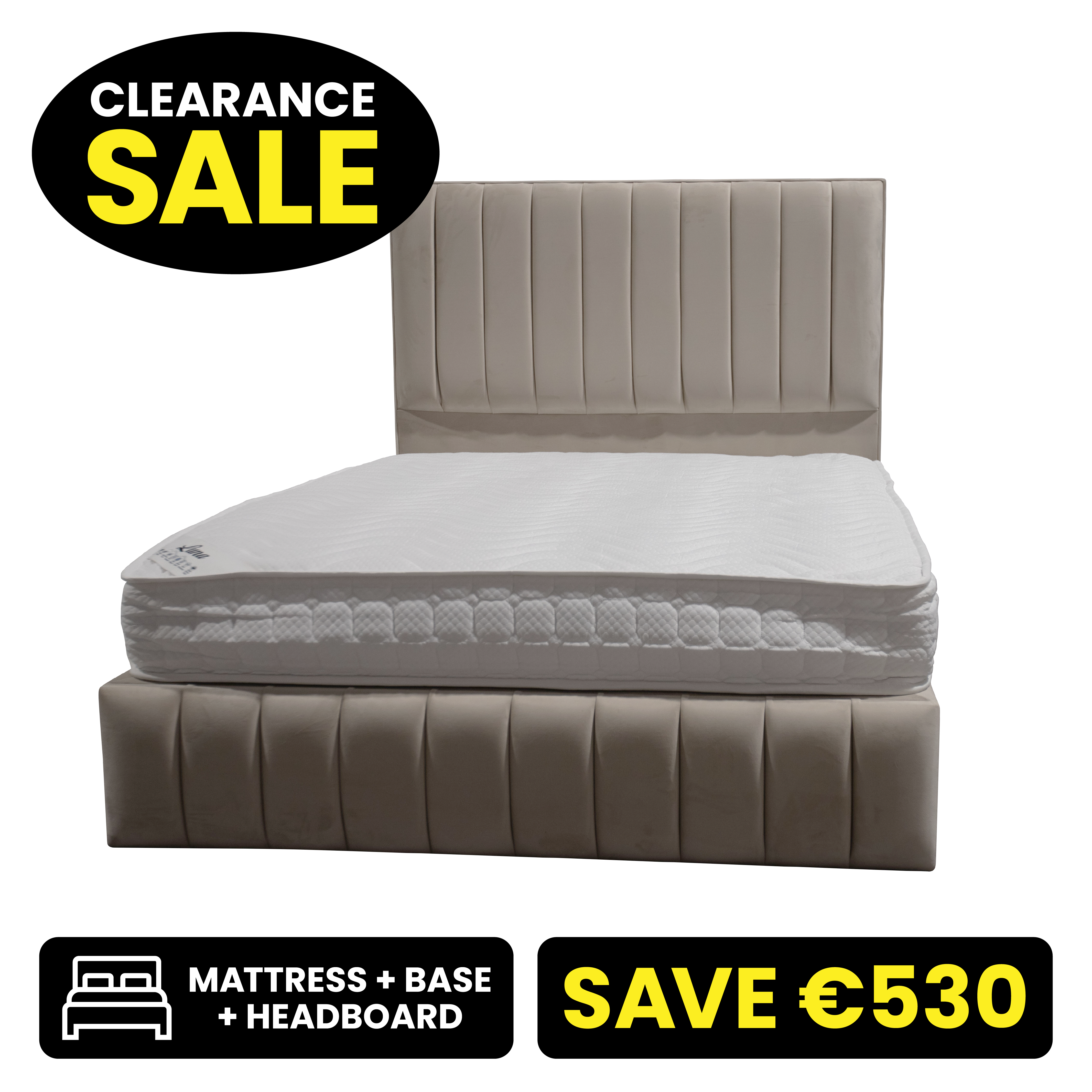 Luna 5ft King Size 4 Drawer Bed Set