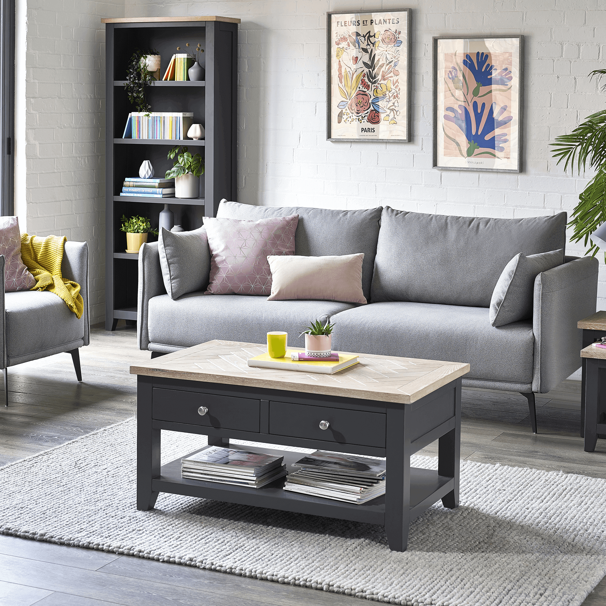 Lyon Coffee Table Dark Grey