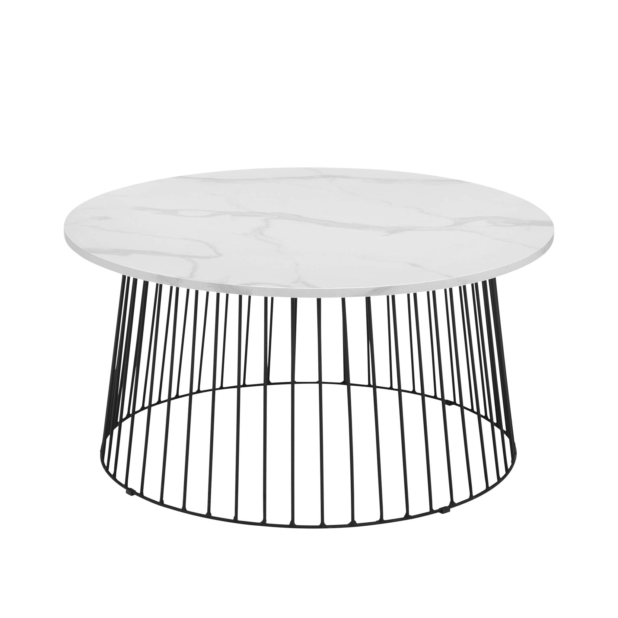 Tokyo Round Coffee Table - White Marble