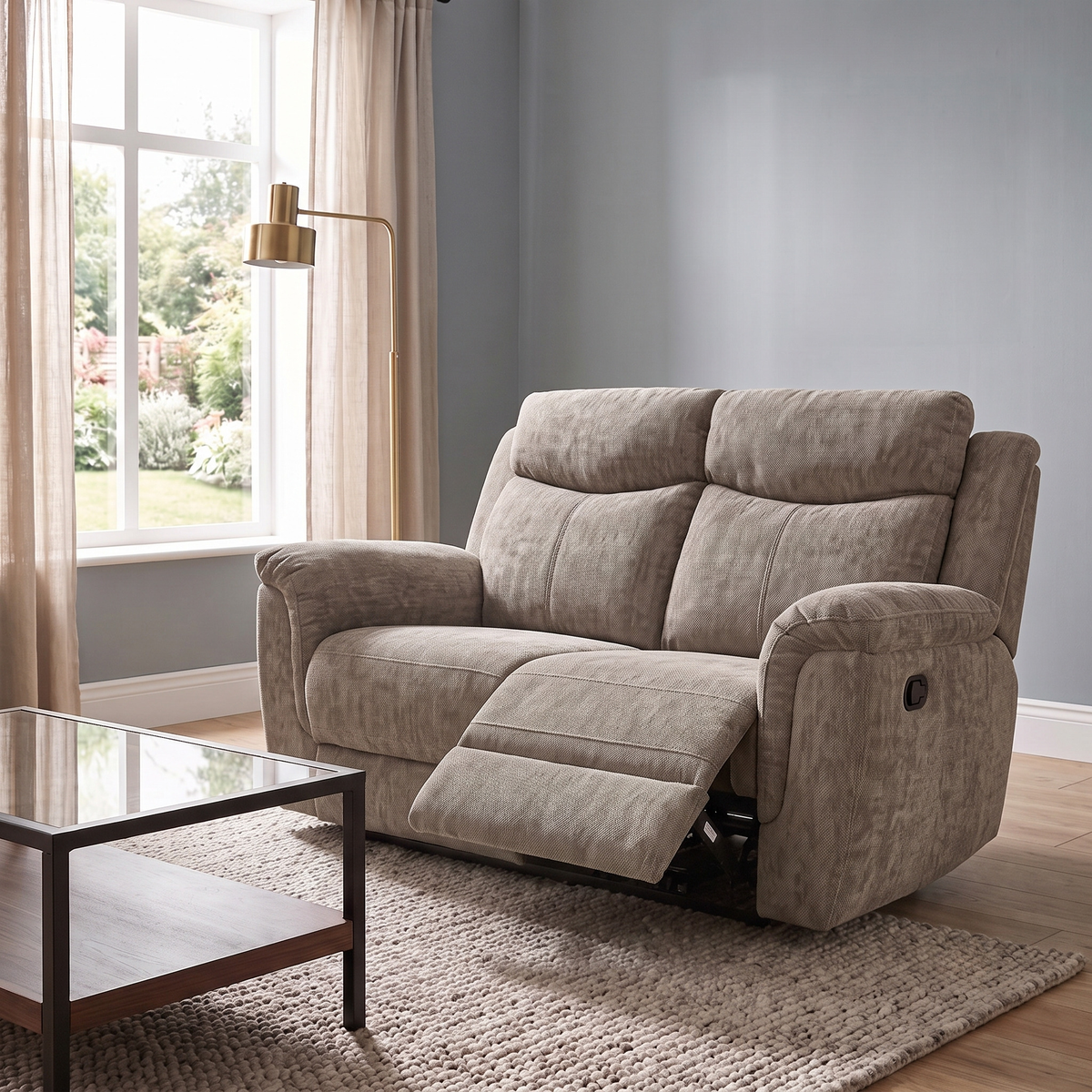 Bailey Fabric Electric 2 Seater Recliner