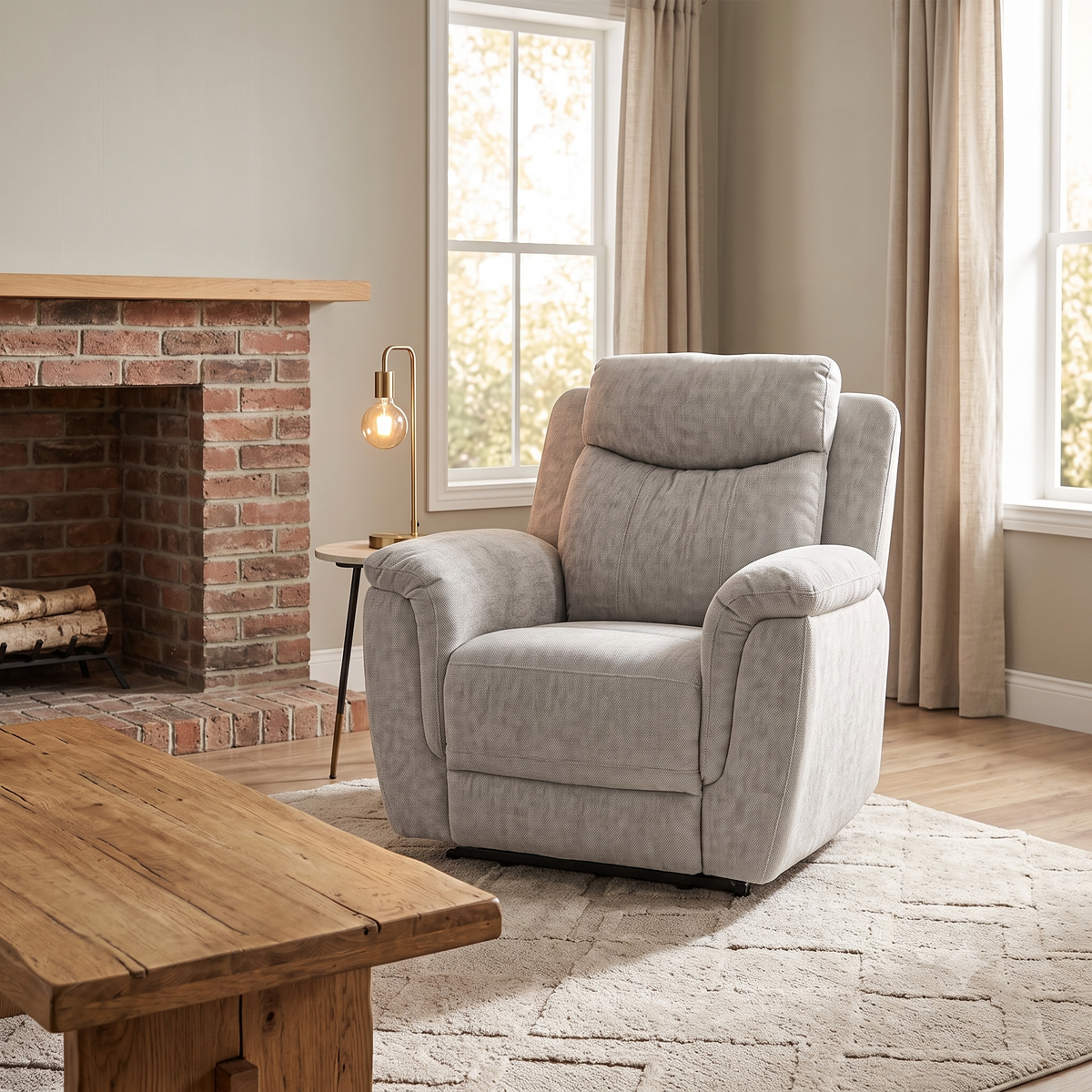 Bailey Fabric Electric Recliner