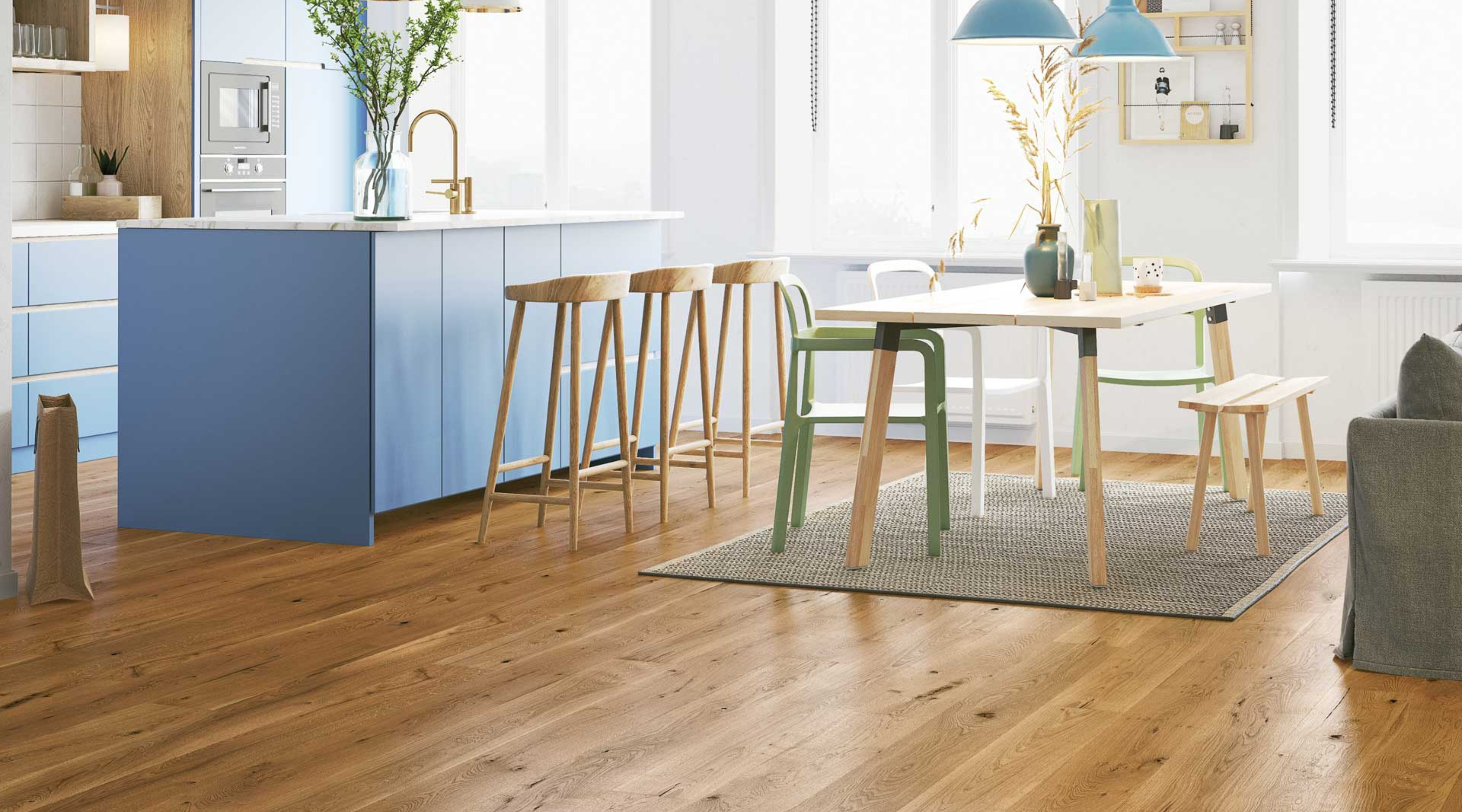 Barista Oak Arabica Brushed Matt Lacquered Engineered Flooring