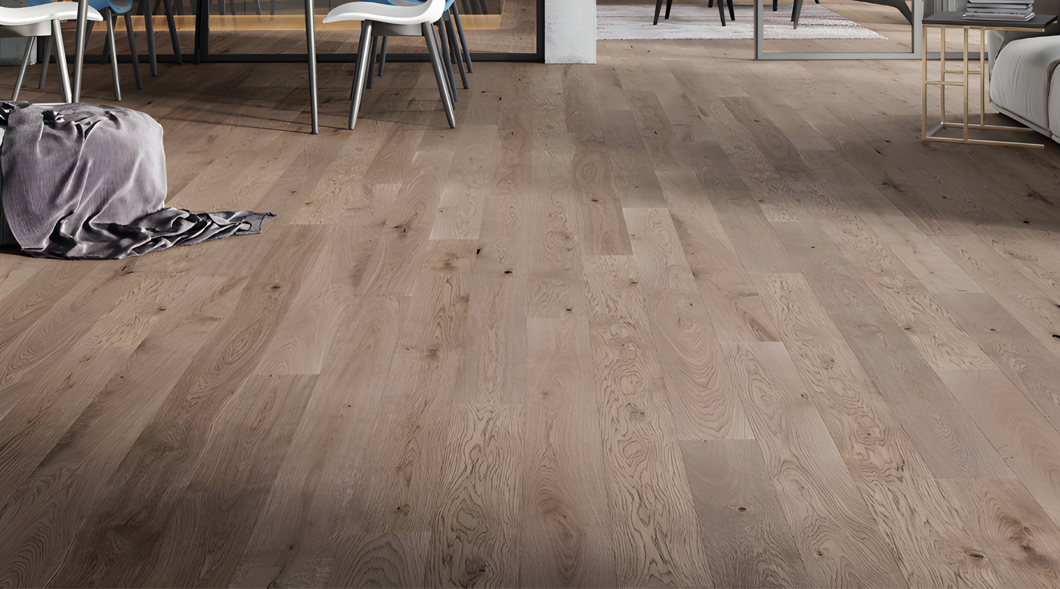 Barista Oak Frappe Brushed Matt Lacquered Engineered Flooring