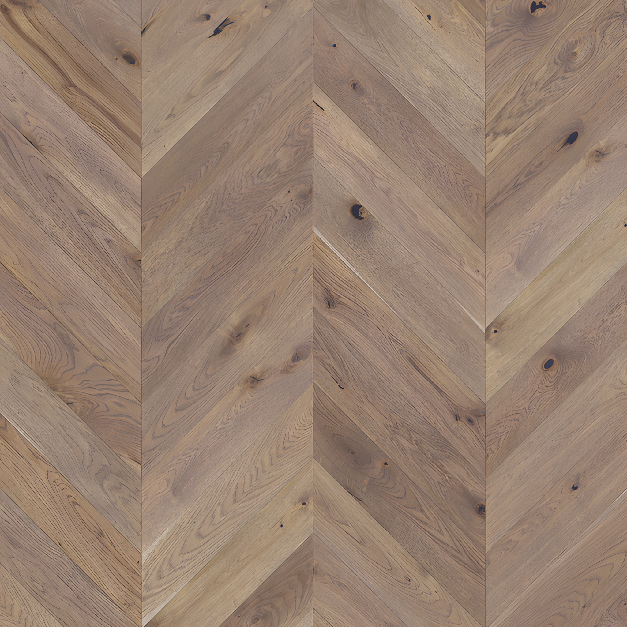 Barista Oak Serene / Frappe Chevron Brushed Matt Lacquered Engineered Flooring