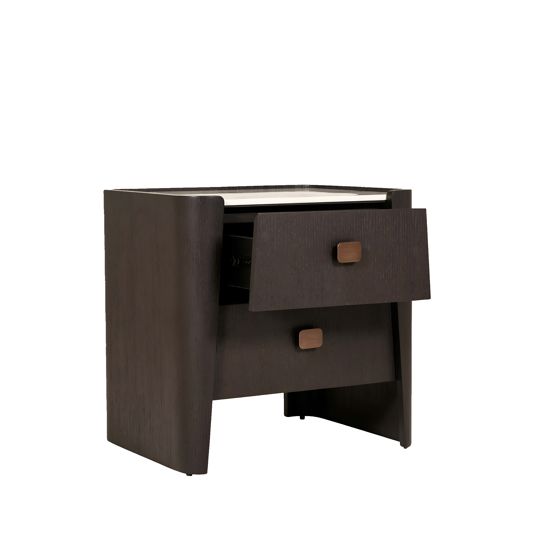 Cassandra 2 Drawer Bedside Table