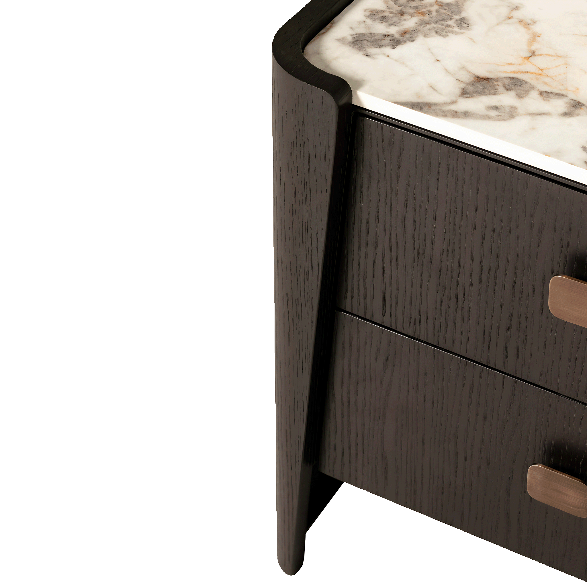 Cassandra 2 Drawer Bedside Table