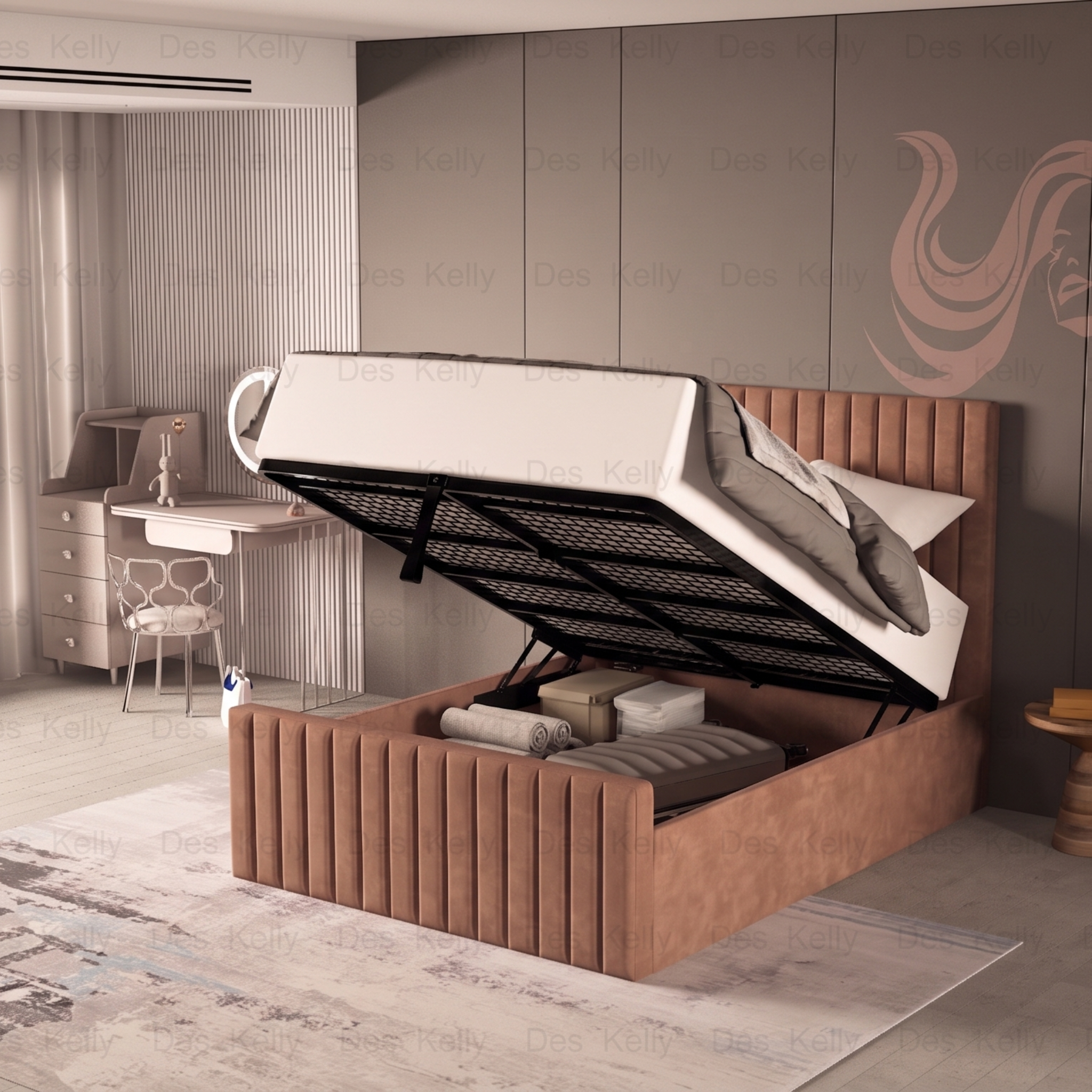 Saloma Ottoman Bedframe