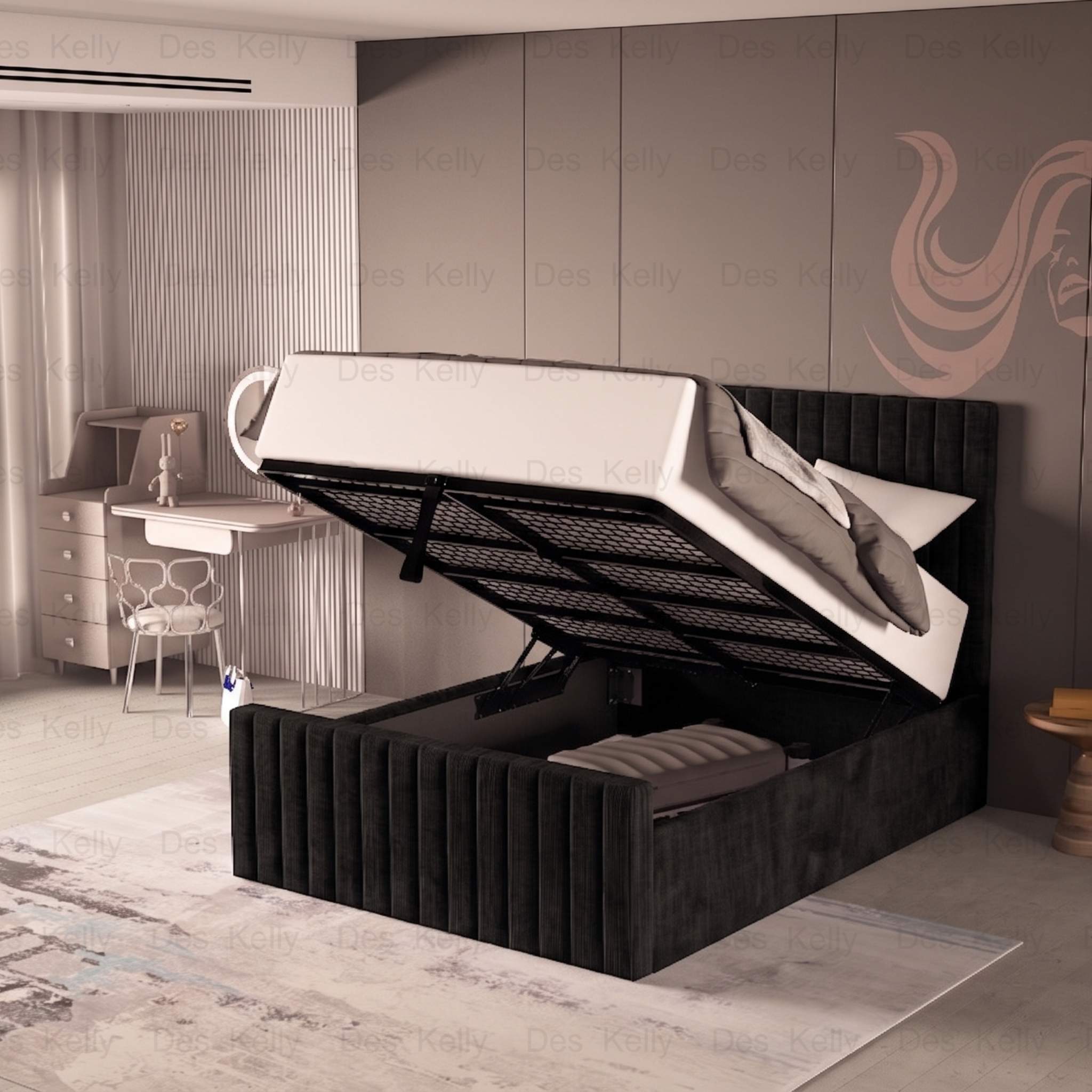Saloma Ottoman Bedframe