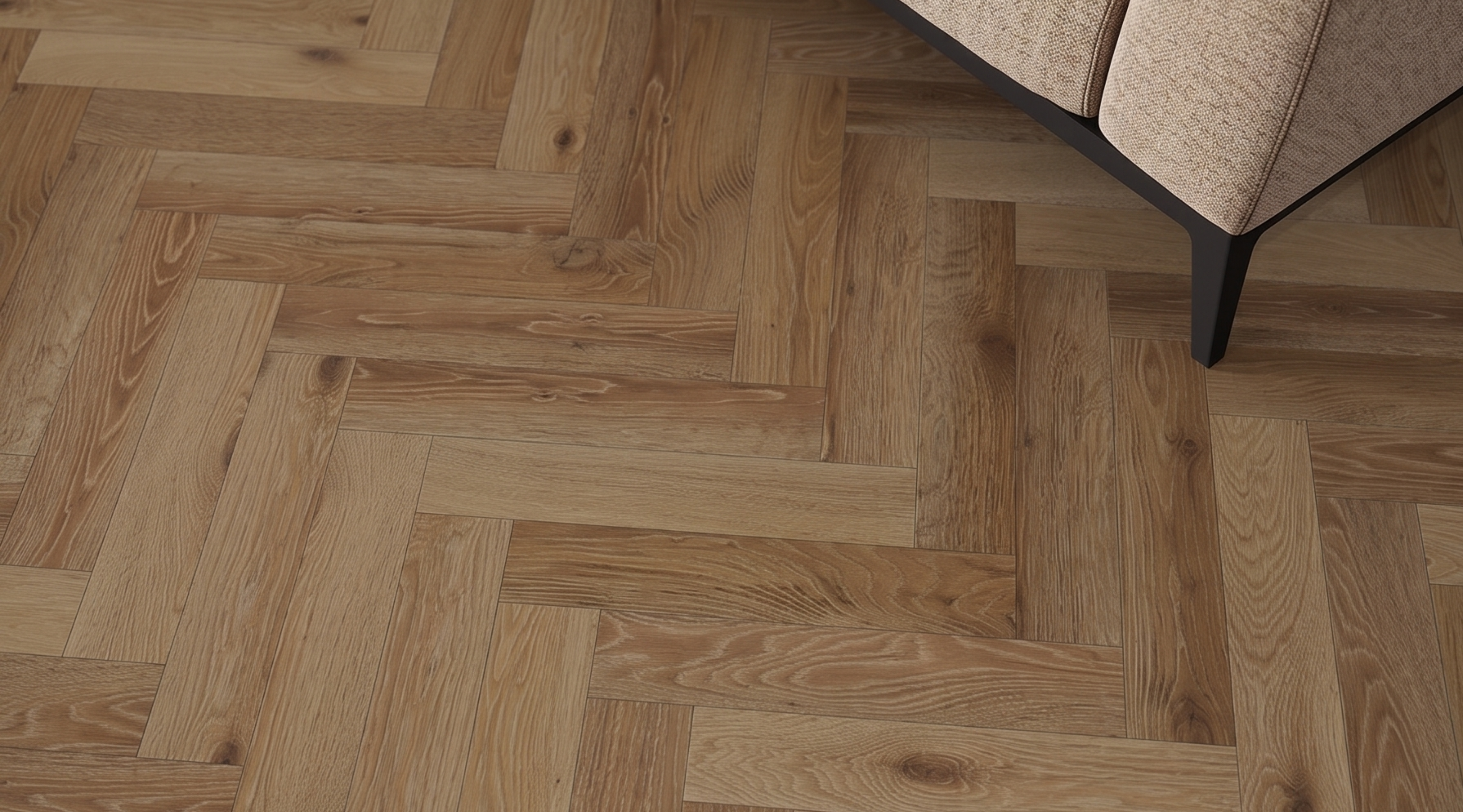 Bridge Oak Engineered Herringbone 14mm gallery image