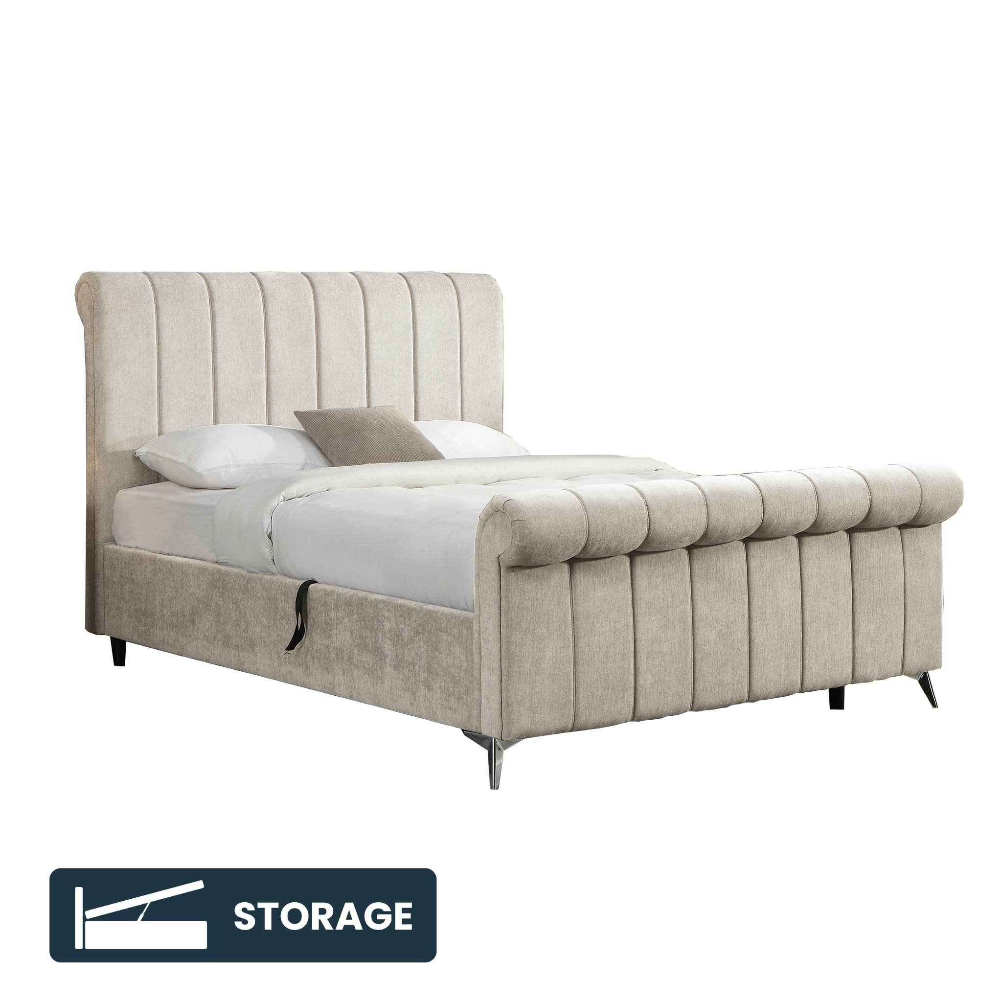 Cecilia Storage Ottoman Bedframe