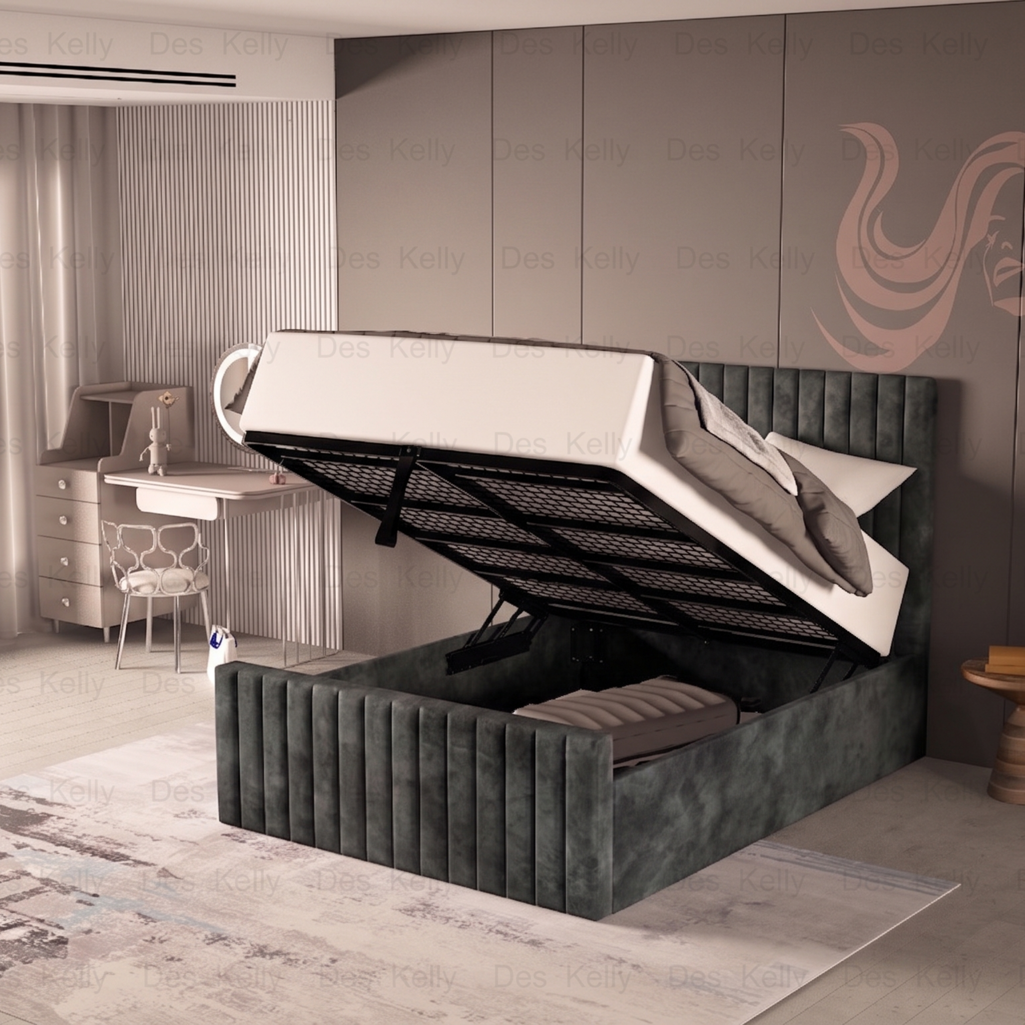 Saloma Ottoman Bedframe