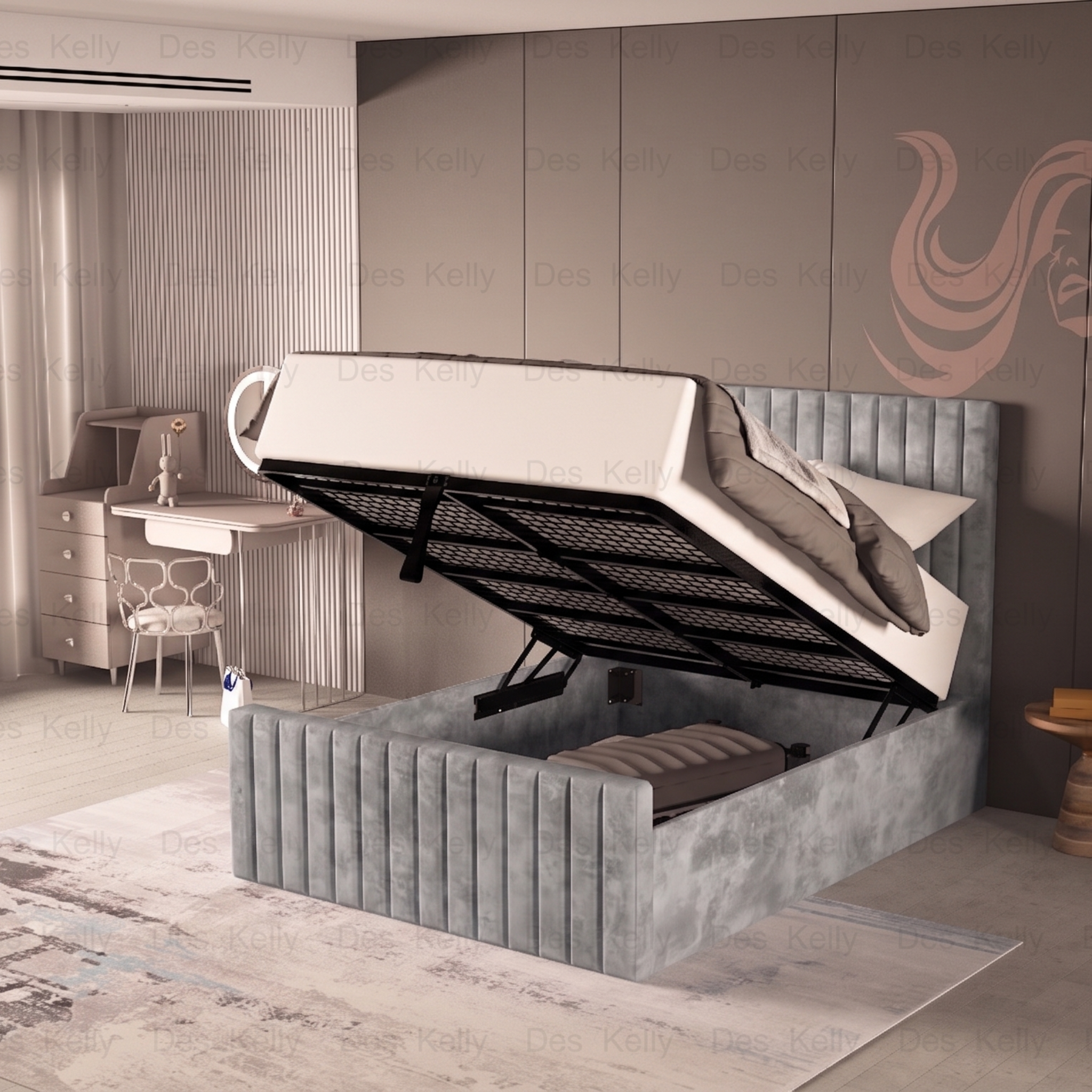 Saloma Ottoman Bedframe