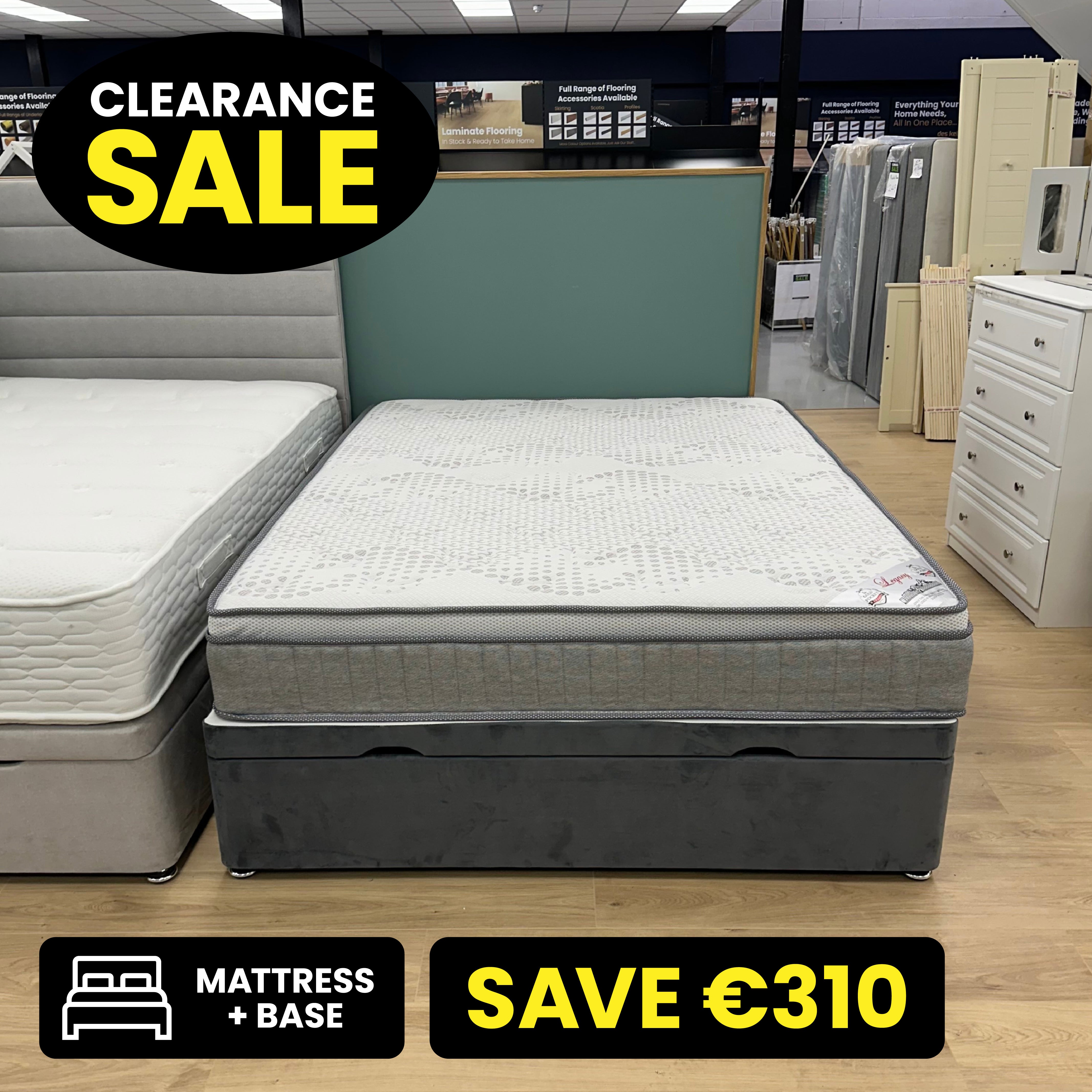 Madrid 5ft King Size Ottoman Bed Set