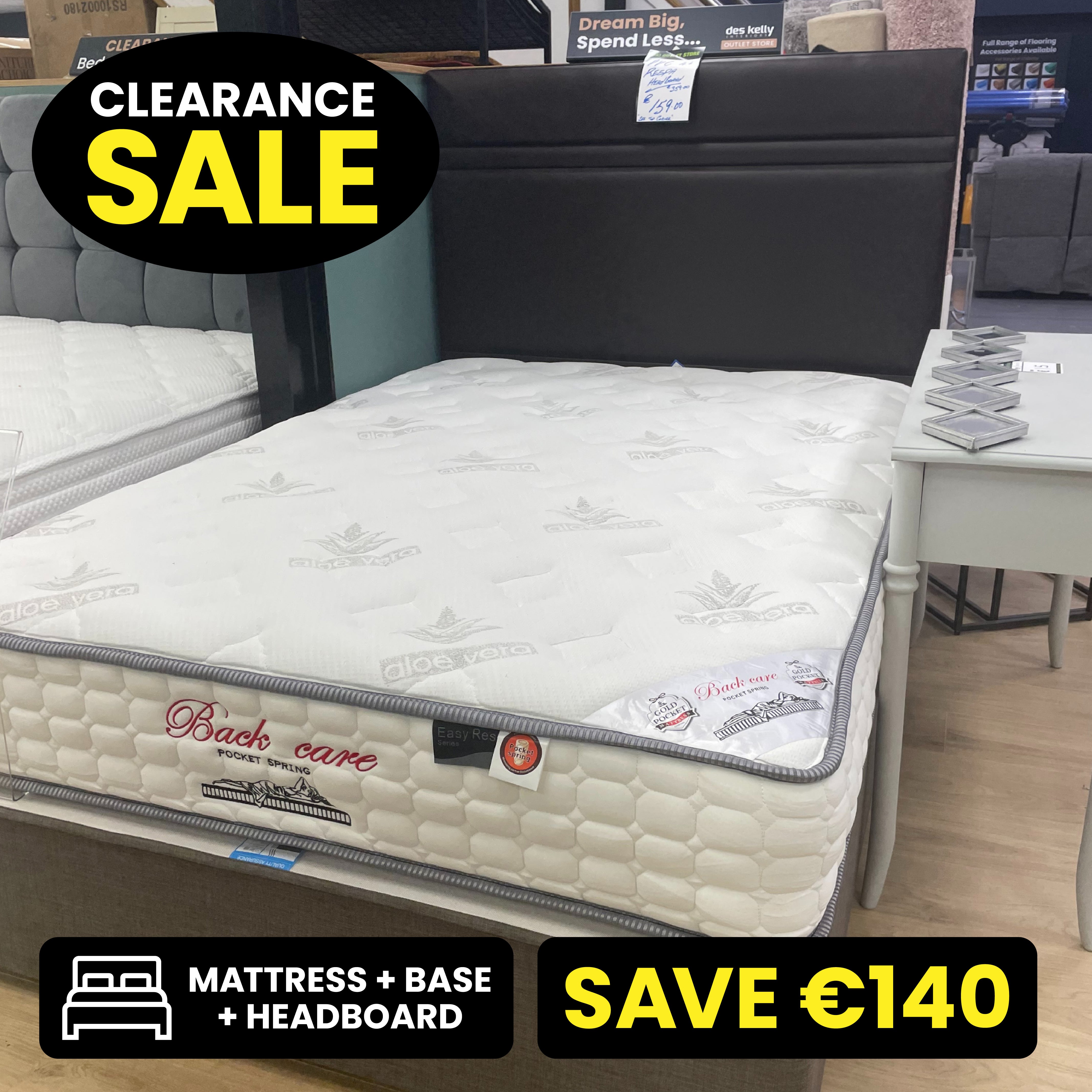 Back Care 4ft6 Bed Set