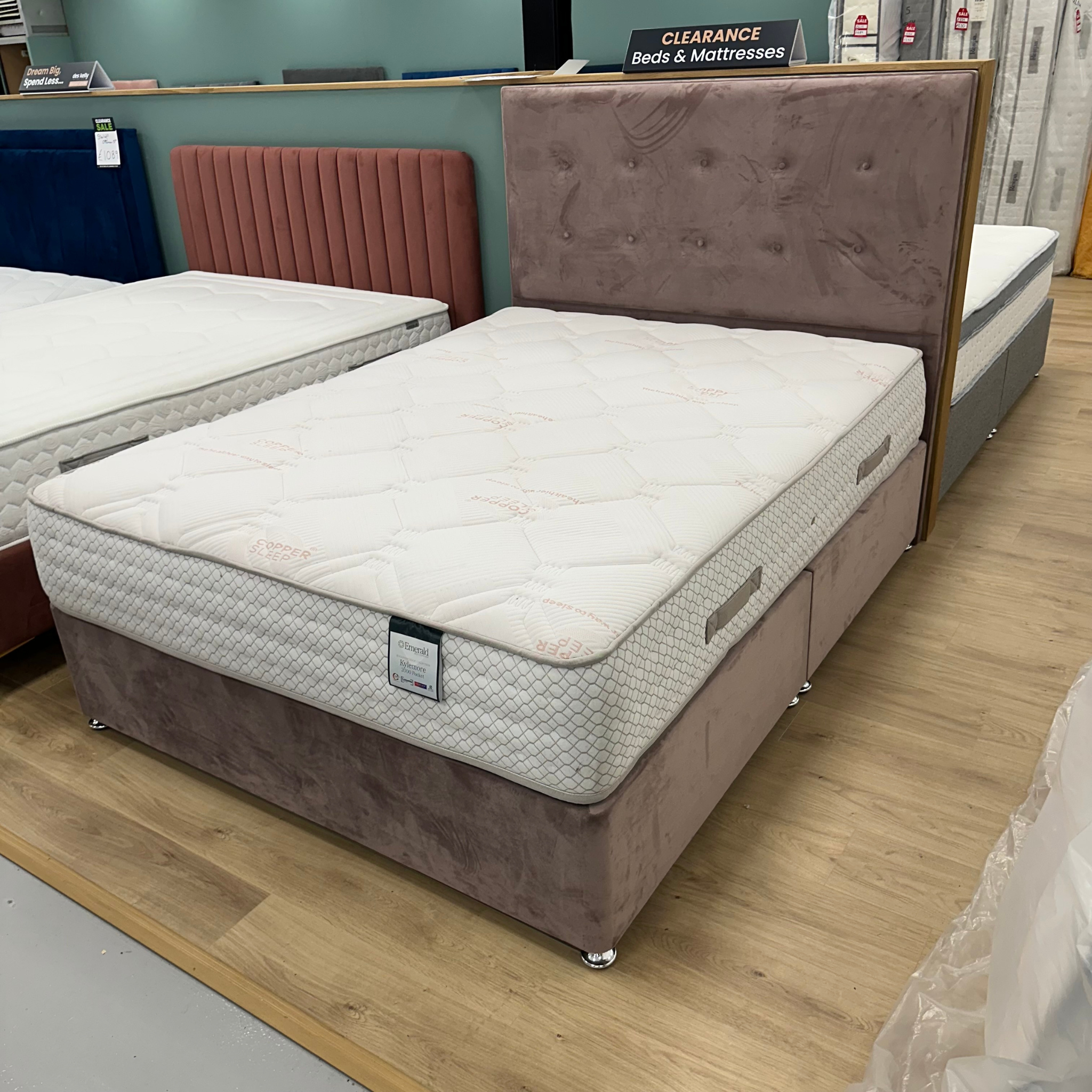 Copper Sleep 5ft King Size Bed Set