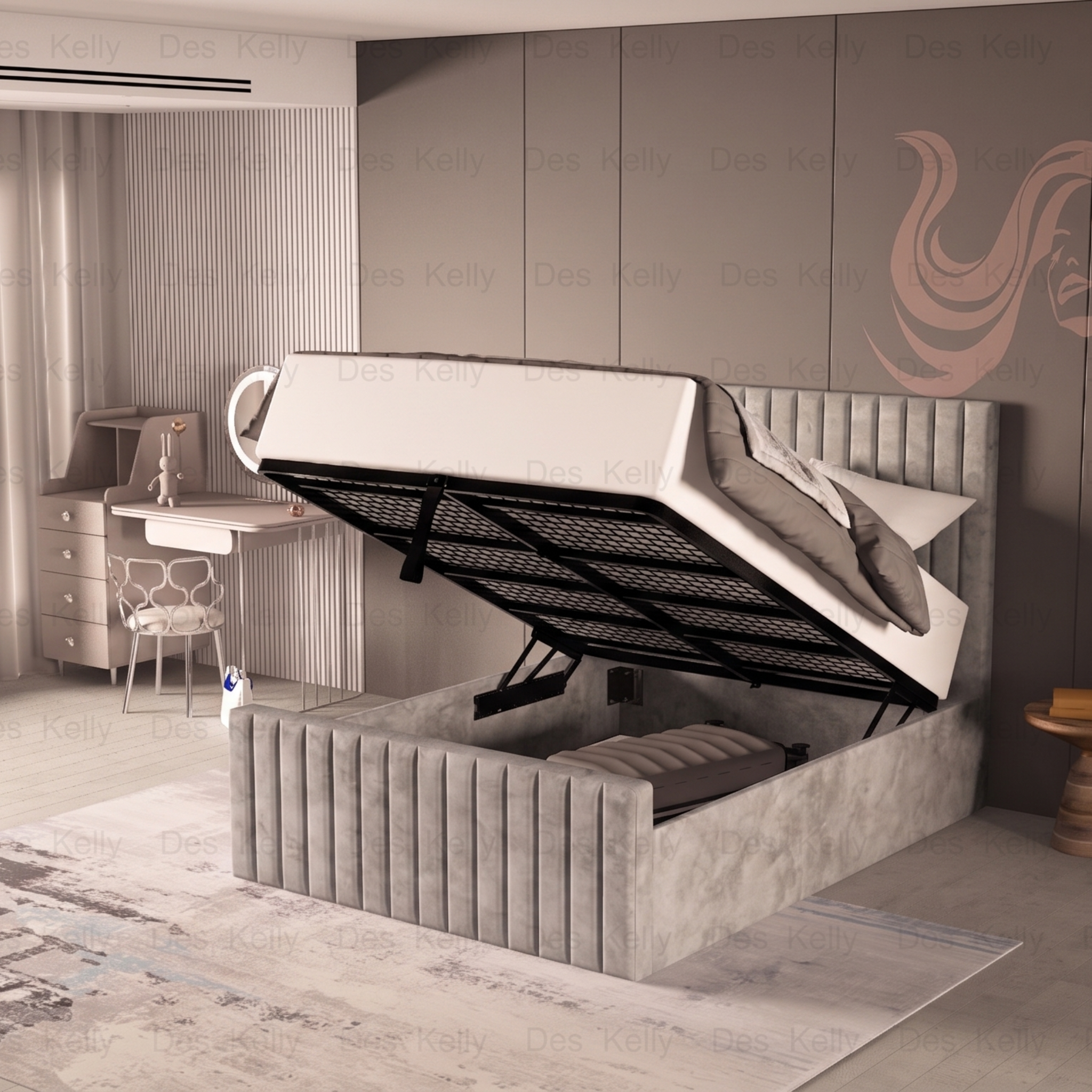 Saloma Ottoman Bedframe