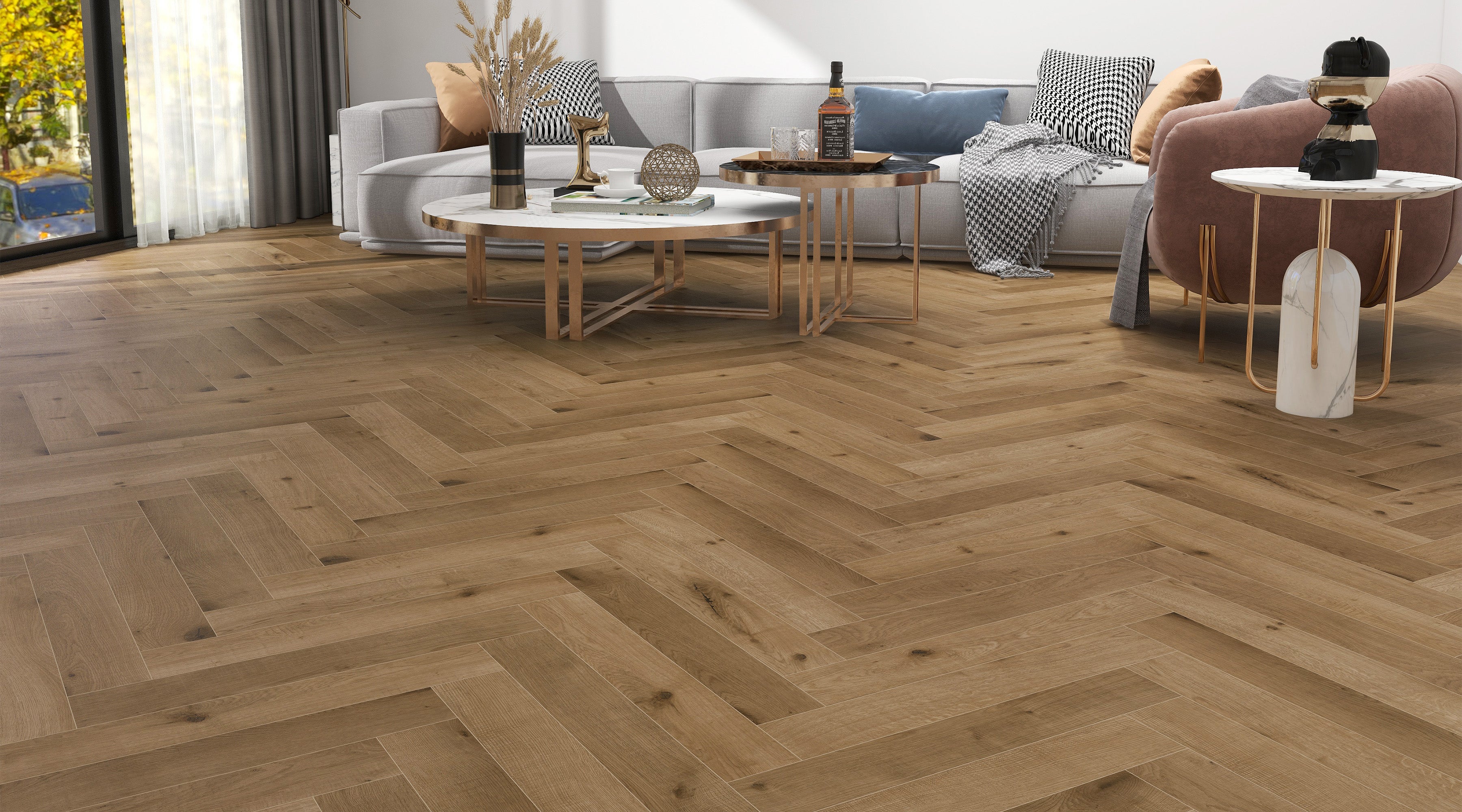 Herringbone Chester Oak 12mm