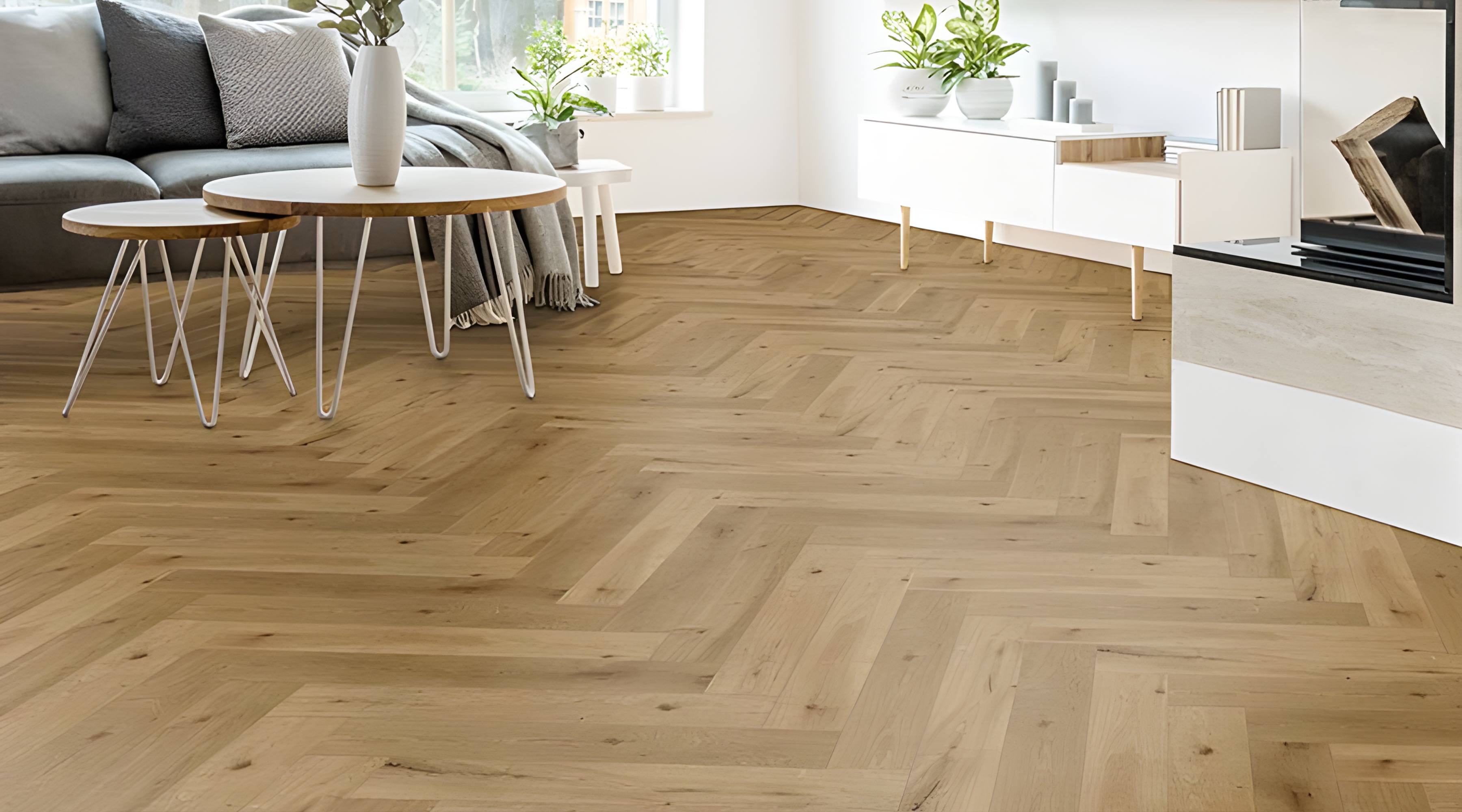 Herringbone 12mm Auba Oak