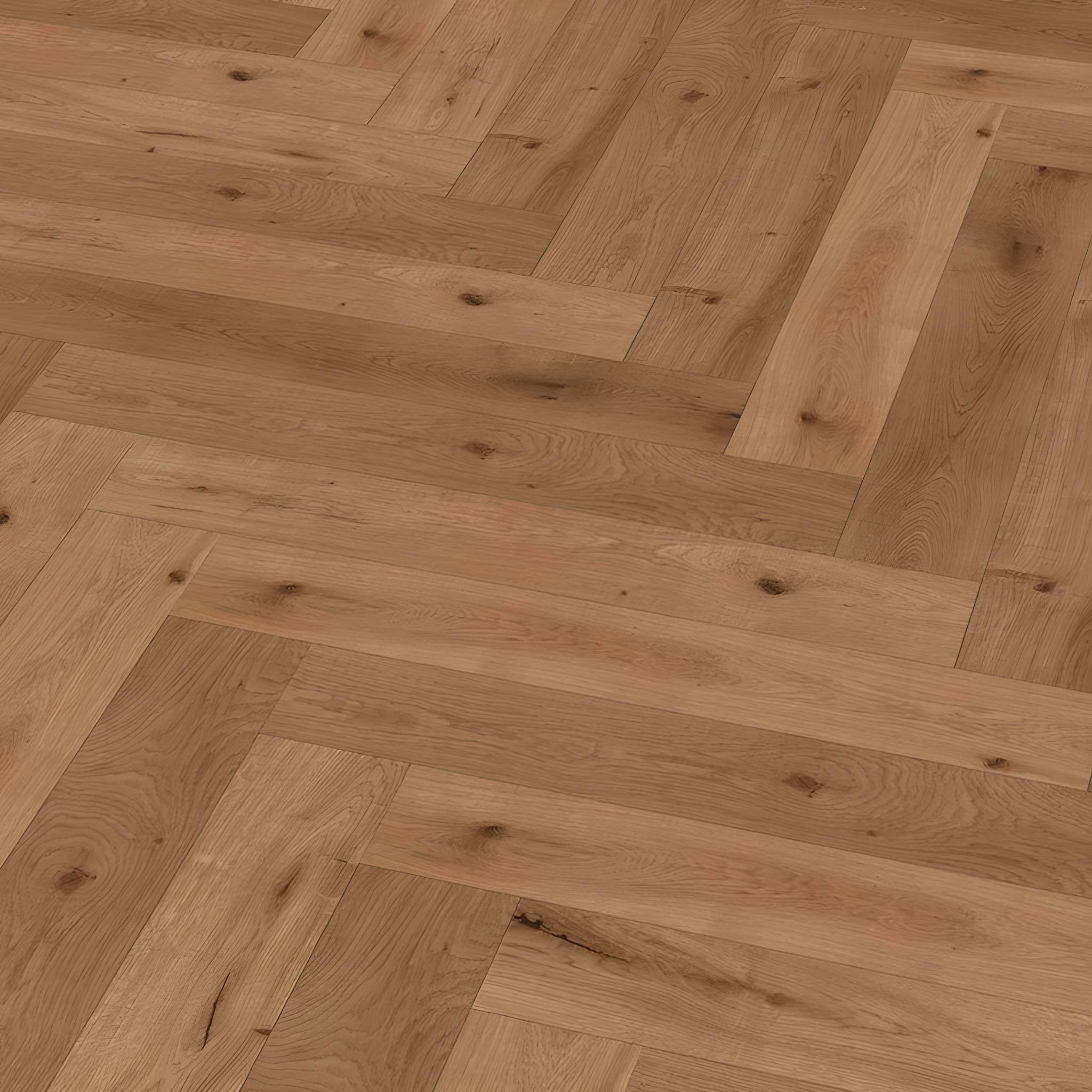 Herringbone 12mm Auba Oak