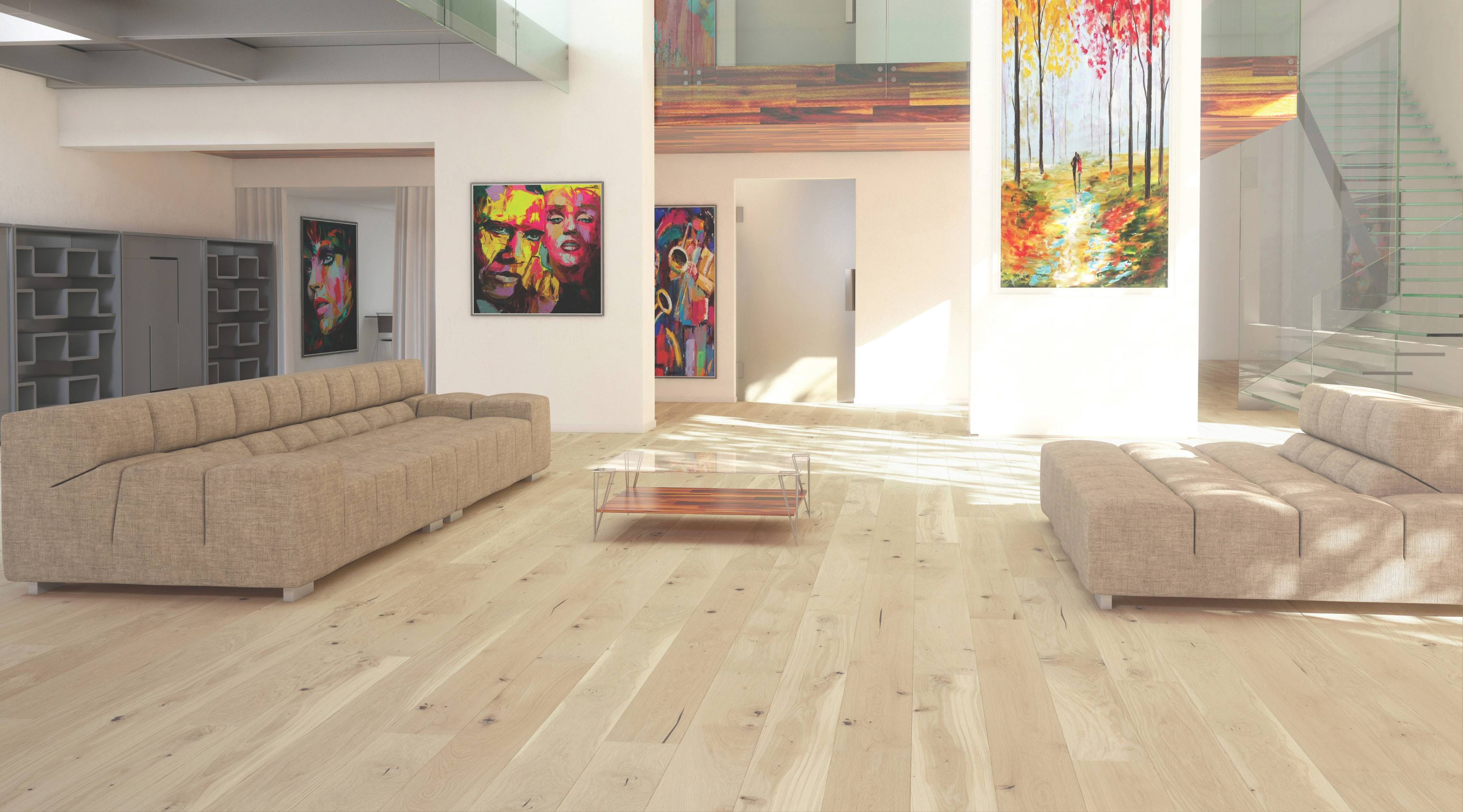 Barista Latte Brushed Matt Lacquered Engineered Flooring 180mm